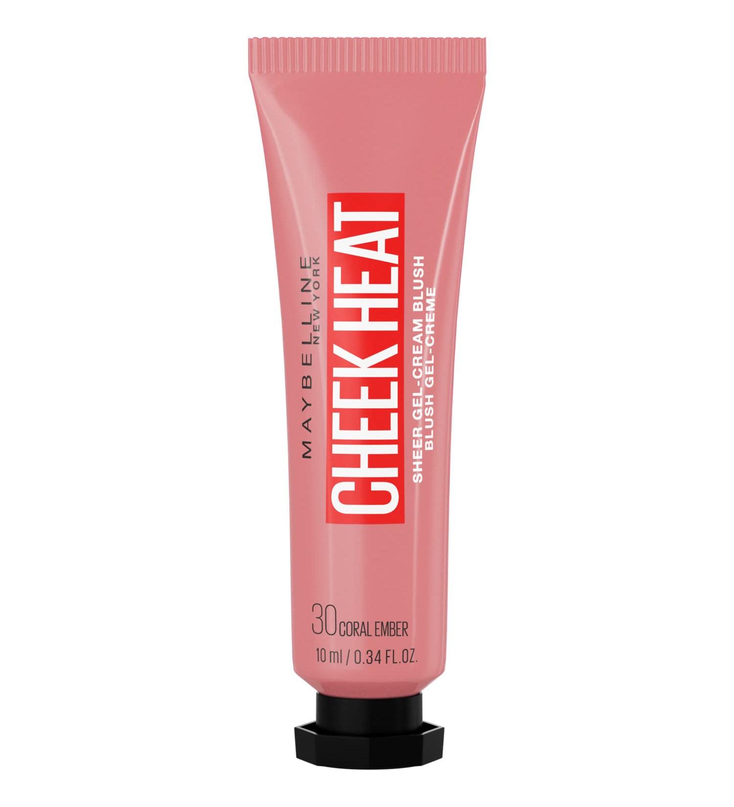 Buy Maybelline Cheek Heat Blush No. 30 Coral Amber - Water-Based Gel Formula Glossy Finish | International Shipping - Buy Online on SooperMarket.com