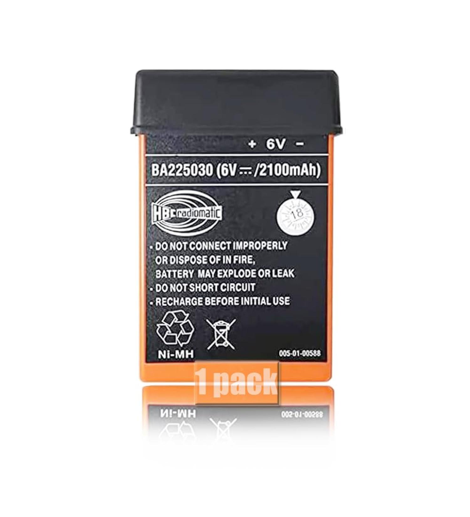 6V 2100mAh Ni-Mh BA225030 Rechargeable Battery for HBC Radiomatic | International Shipping Available - Buy Online on SooperMarket.com