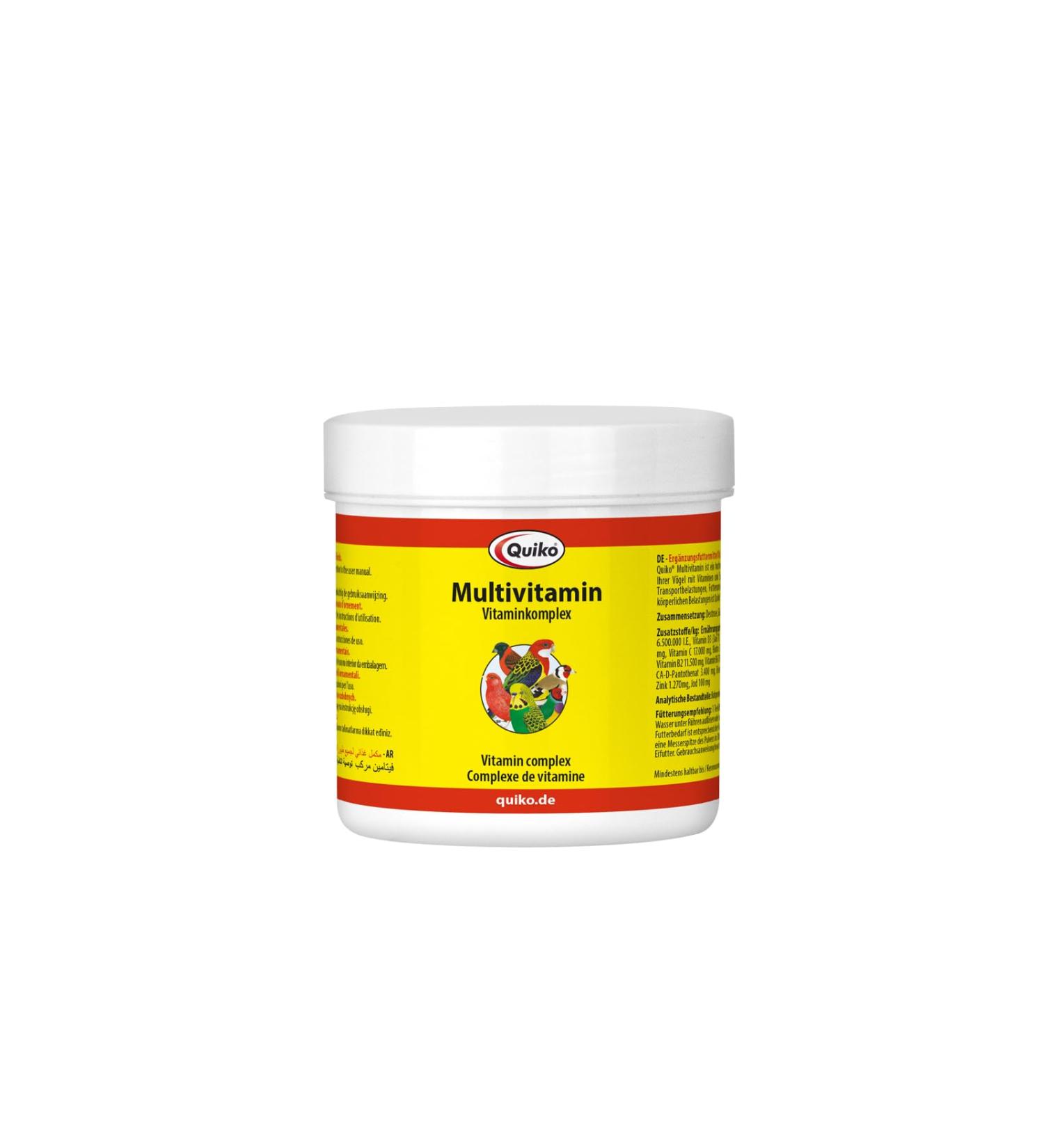 Quiko Multivitamin 150g - Supplementary feed for the vitamin supply of ornamental birds 150 g