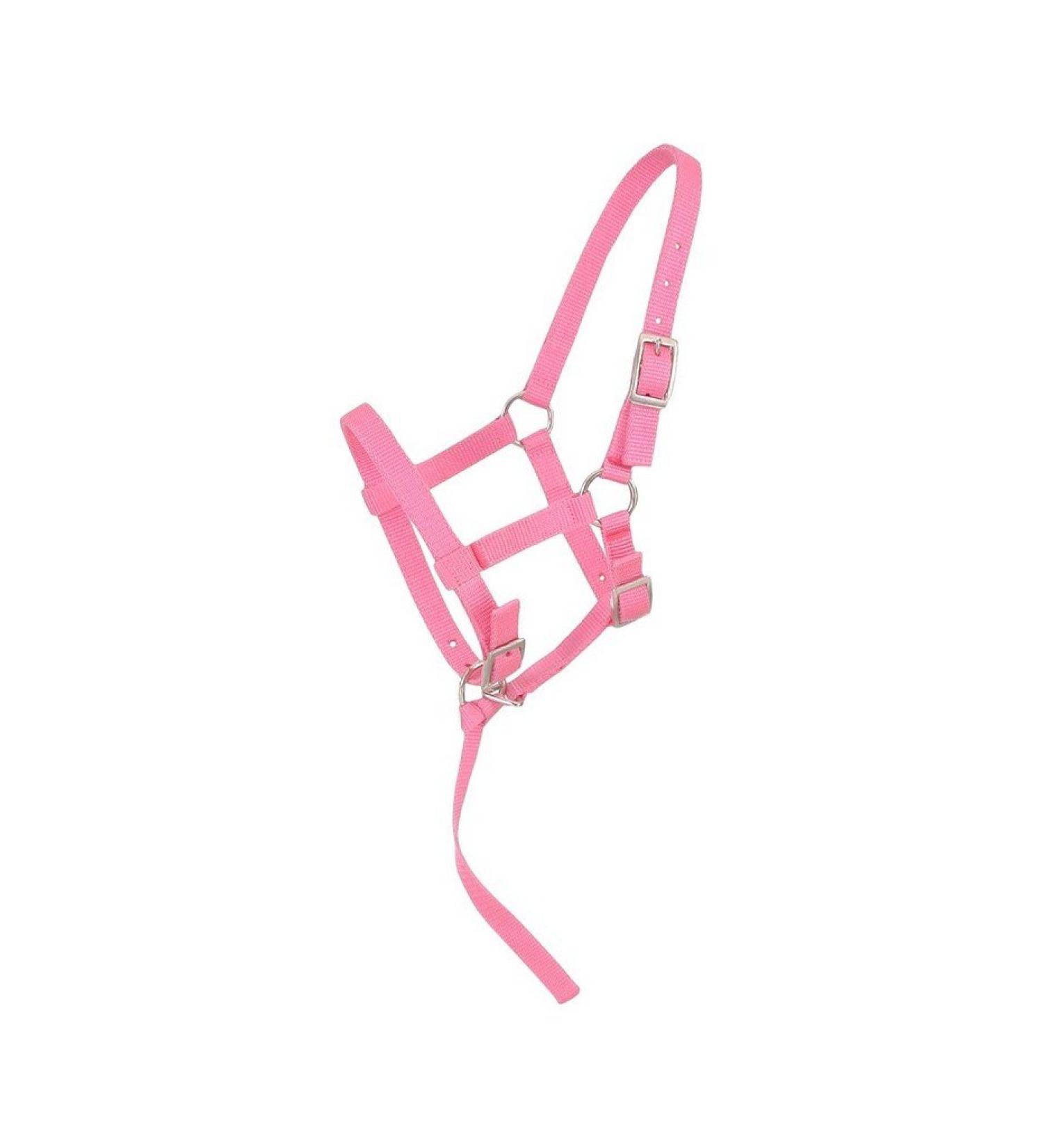 Tough 1 Adjustable Suckling Halter Pink Weanling