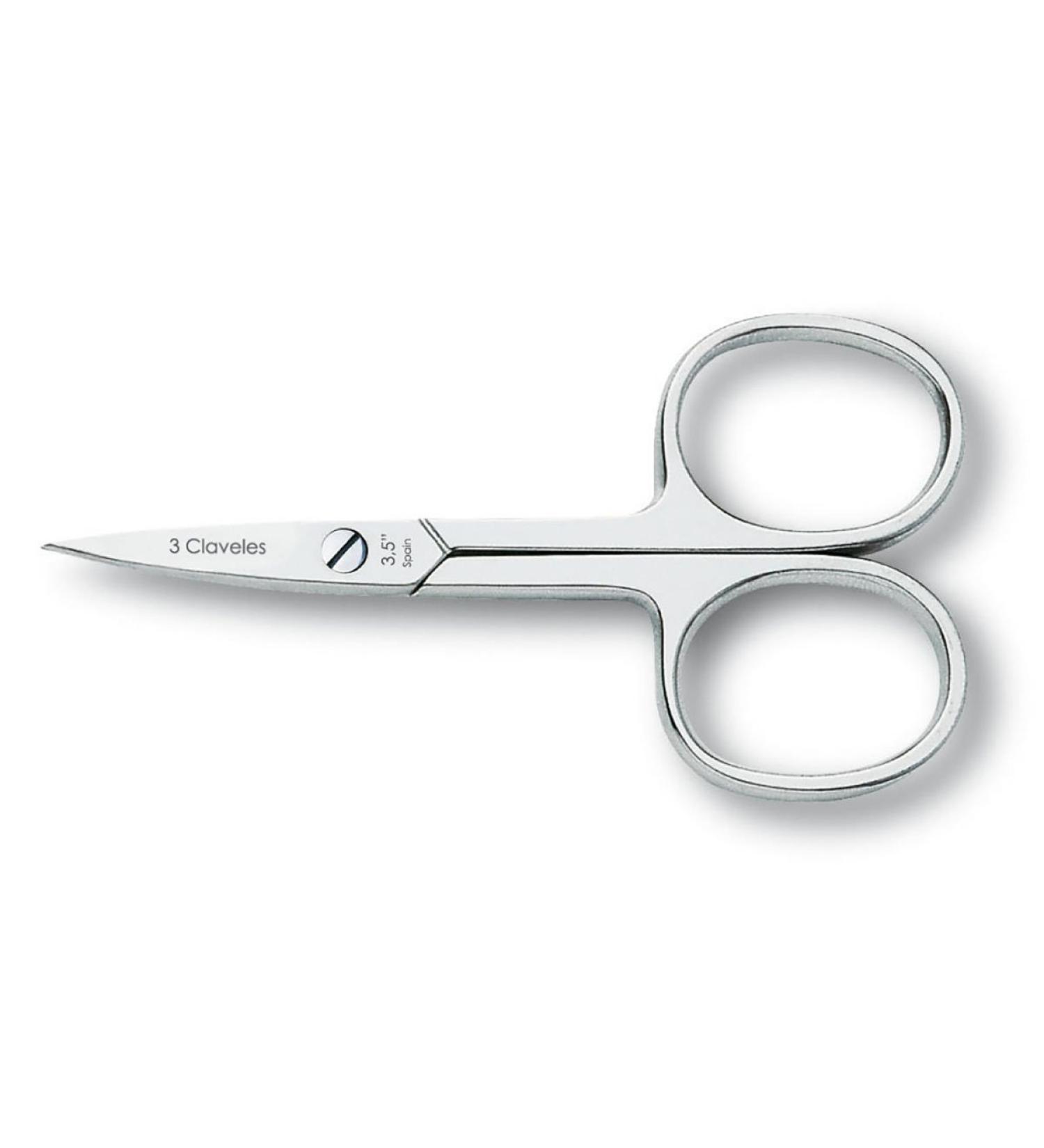 3 Claveles 12075 Scissors Nail File Straight 3.5 Inches