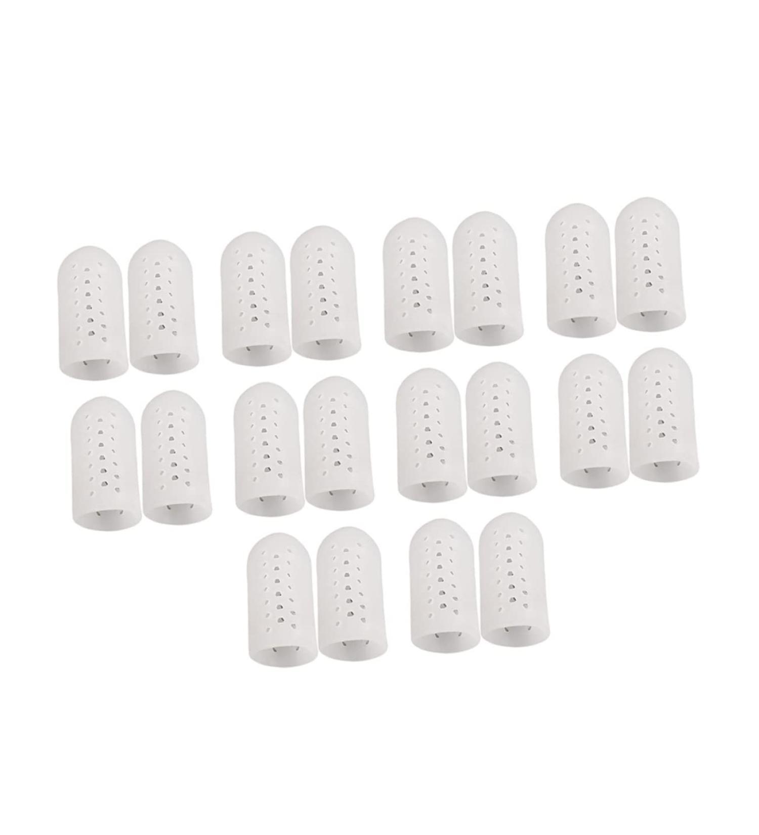 Healeved Anti-Wear Finger and Toe Protectors - 10 Pairs | Protective Cover for Crease Prevention, Friction Reduction, Arthritis Relief | Thumb, Index Finger, Big Toe Guards - Buy Online on SooperMarket.com