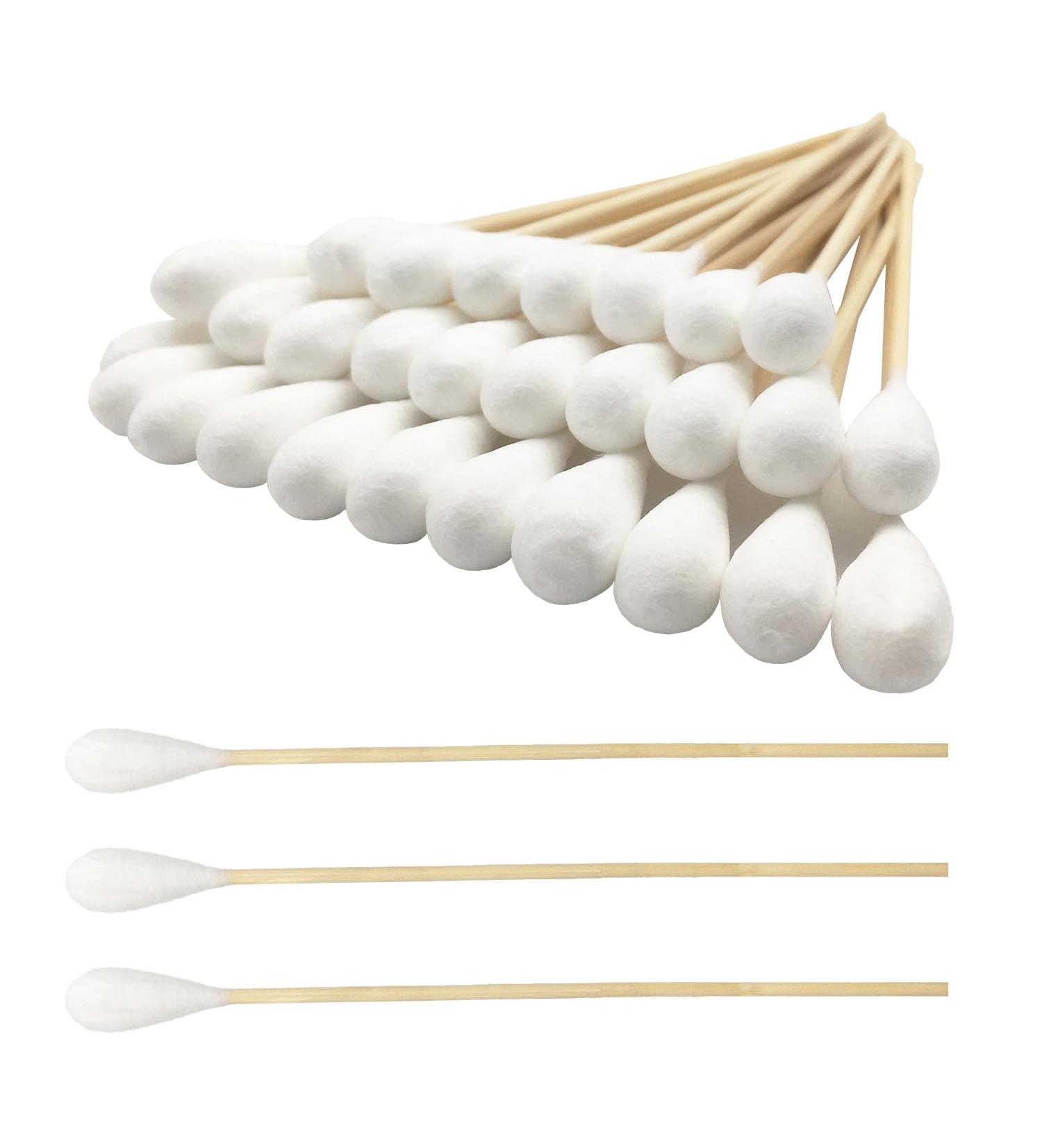 Precision Cotton Swabs for Gun Cleaning Makeup & Pet Care - 200 Large Sticks (6 Long Sticks) - Buy Online on SooperMarket.com