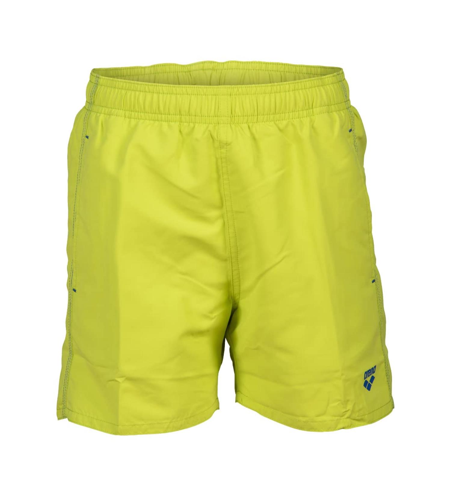 ARENA Boys' Beach Boxer Solid R Swim Trunks 164 | Soft Green-Neon Blue | International Shipping Available - Buy Online on SooperMarket.com
