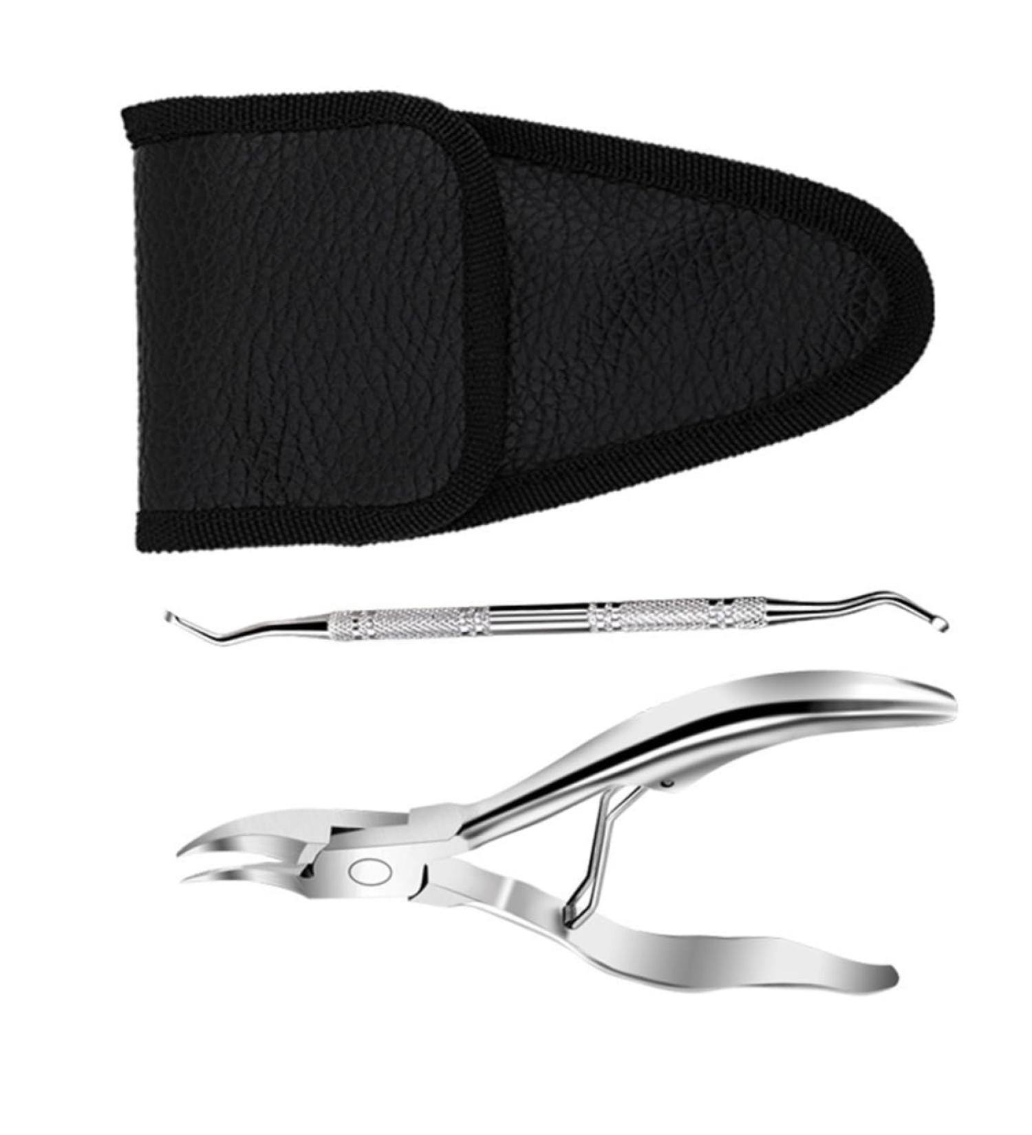 DRESSOOS 1 Set Manicure 2-piece Set Home Nail Pliers Thick Toenails Nipper Ingrown Toe Nipper Nails Kits Pedicure Nursing Trimmer Toenail Clipper Stainless Steel Double Head Finger Pliers - Buy Online on SooperMarket.com