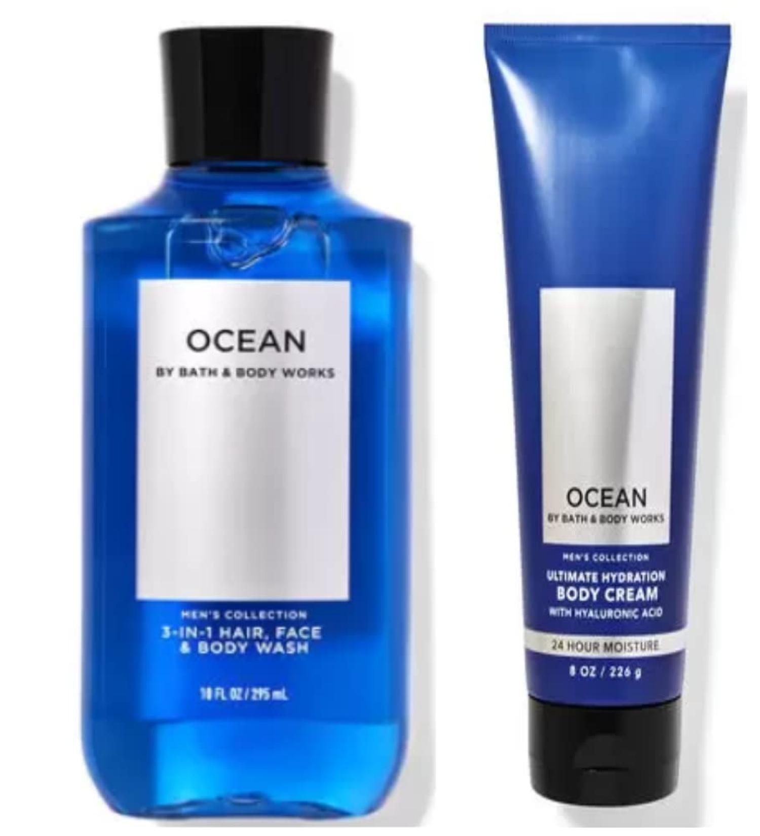 Bath & Body Works Ocean 3-in-1 Shower Gel & Body Cream | Refreshing Scent | Moisturizing Formula - Buy Online on SooperMarket.com