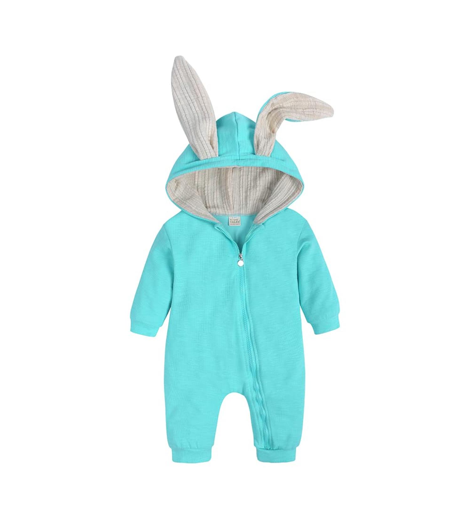 Kids Tales Newborn Baby Winter Romper | Cute Rabbit Ear Hood | 12-18 Months | Color 01 - Buy Online on SooperMarket.com