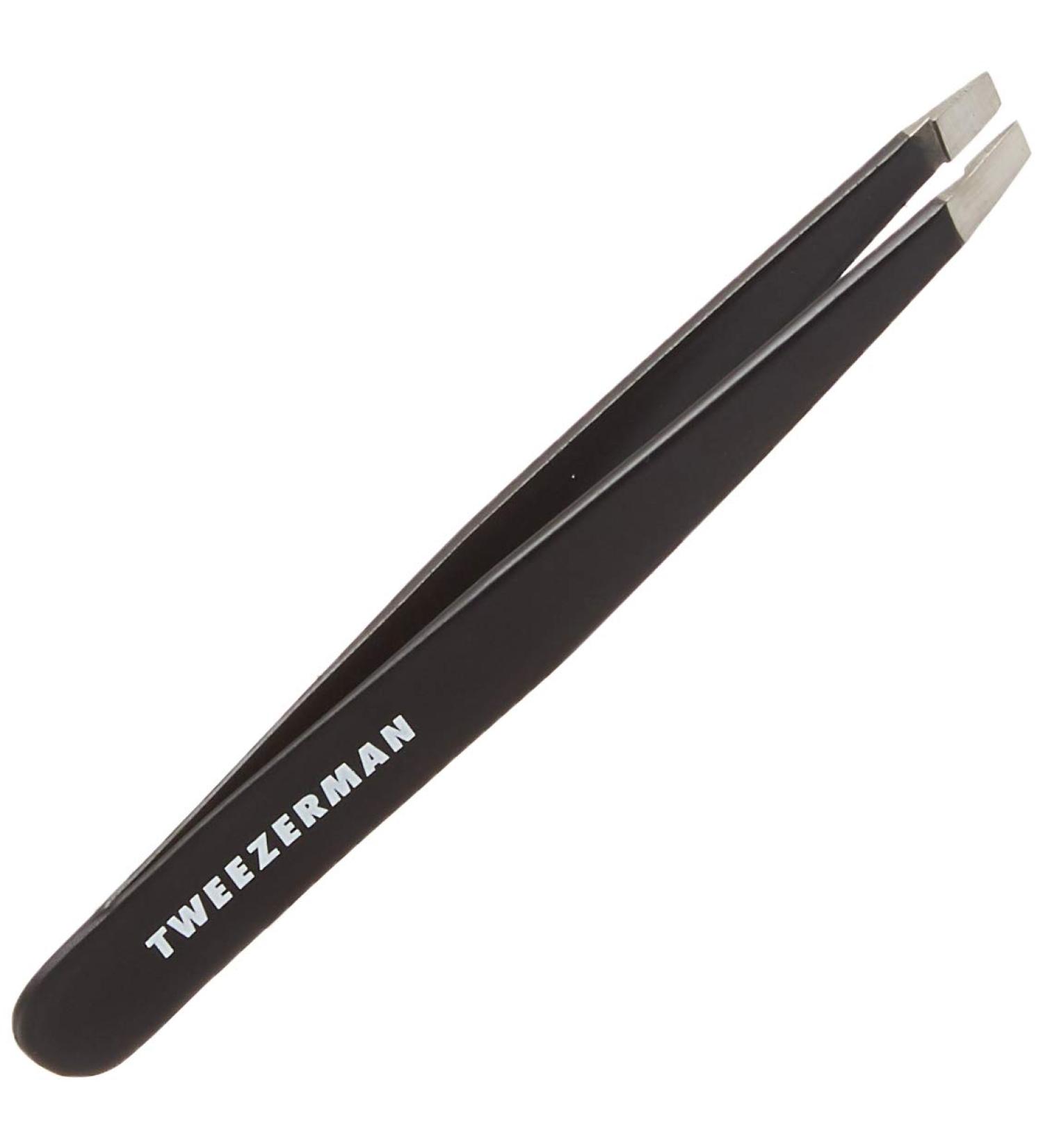 Buy Tweezerman Stainless Steel Slanted Tweezers - Sky | Precision Eyebrow Tweezers for Perfect Grooming | International Shipping Available - Buy Online on SooperMarket.com