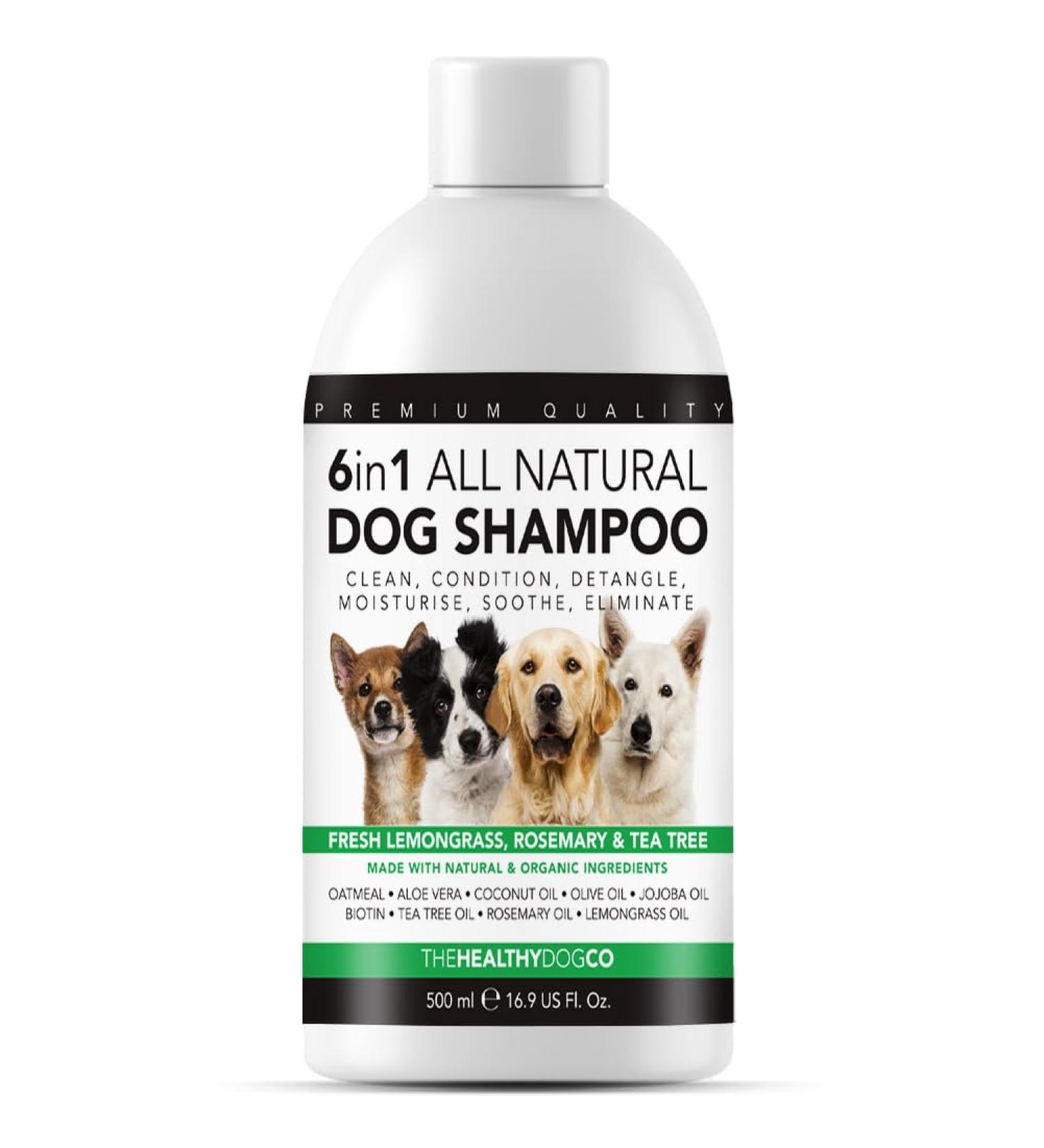 Healthy Dog Co 6-in-1 Natural Dog Shampoo & Conditioner - Odor Control Gentle & Moisturizing for Long Hair - 500ml Puppy Shampoo - Buy Online on SooperMarket.com
