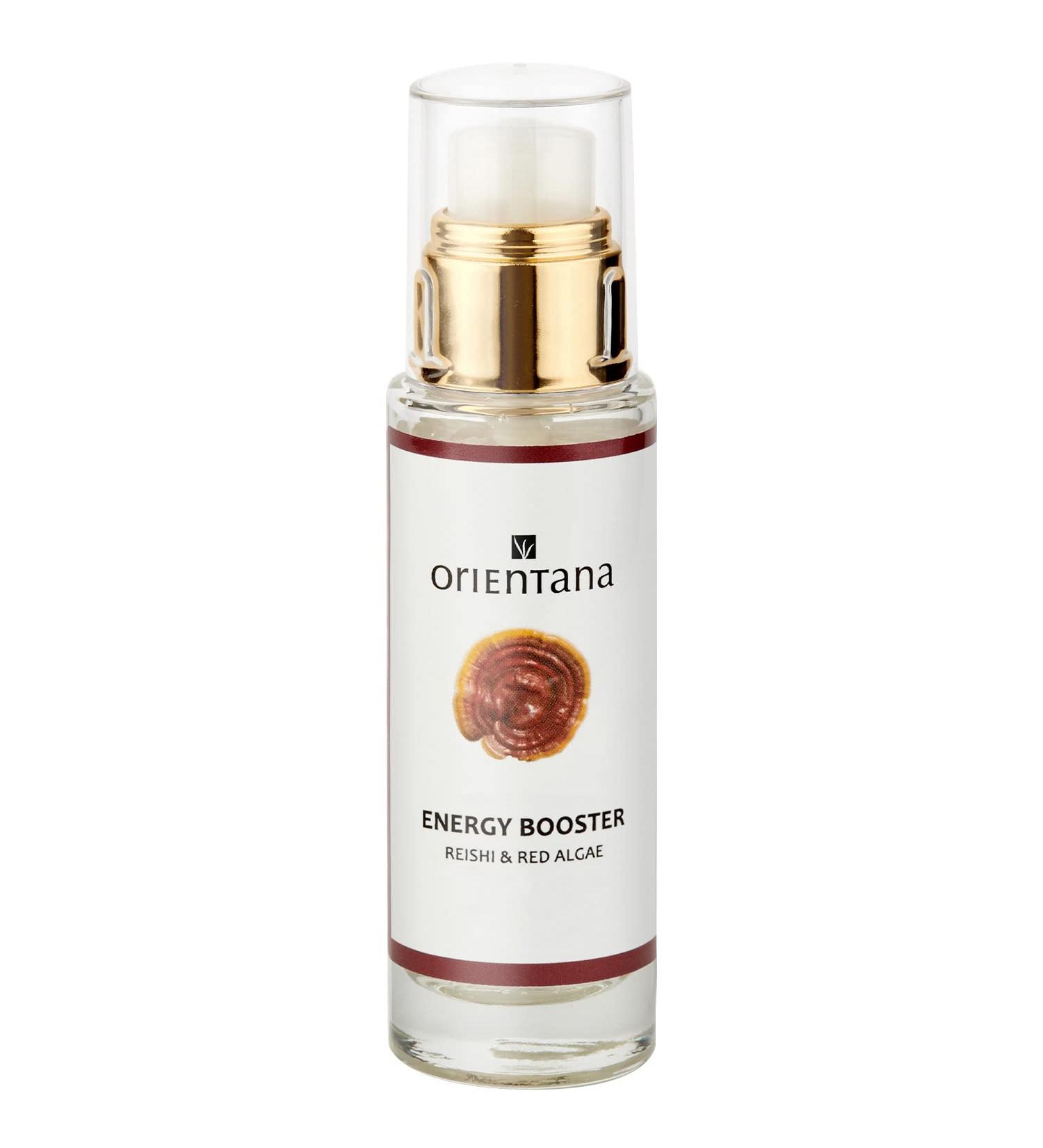 Orientana - Natural Face Energy Booster | Reishi & Red Algae | Vegan Glow Day Cream | Anti Aging | Perfect for Tired Skin | Firming & Hydrating | All Skin Types - 30ml - Buy Online on SooperMarket.com