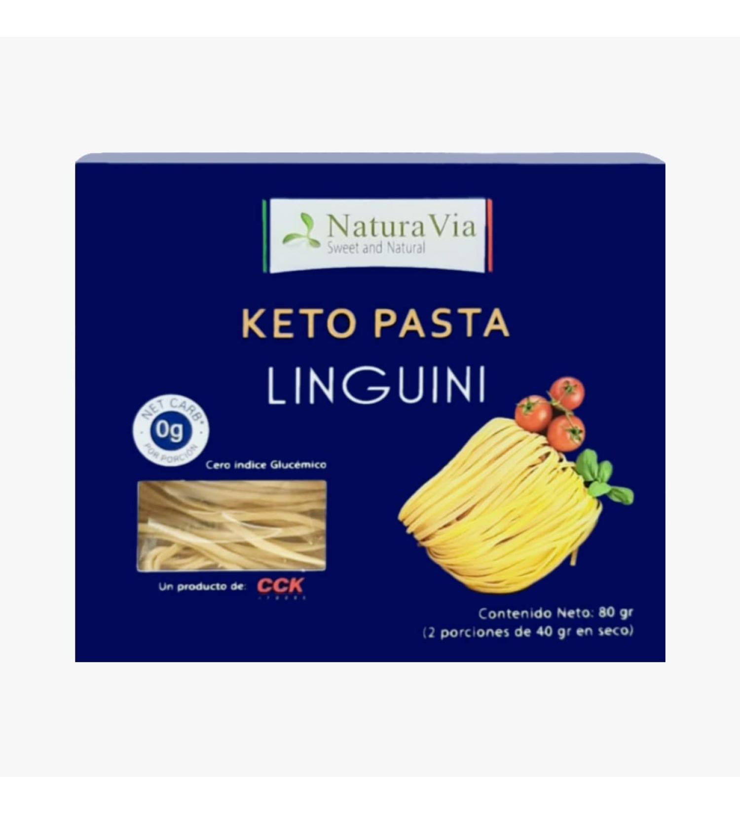Linguini Pasta Keto - 80g | 2 Servings - 0 Net Carbs | Gluten Free Italian Type - Safe for Diabetics - Buy Online on SooperMarket.com