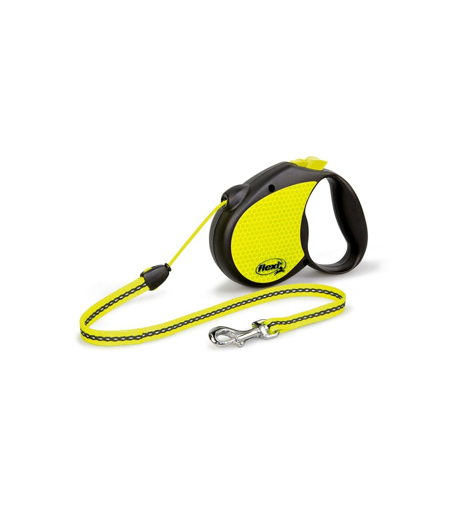 Flexi Roll-Line Neon Reflective Rope 5m for Dogs Up to 20kg - Classic Pink - Buy Online on SooperMarket.com