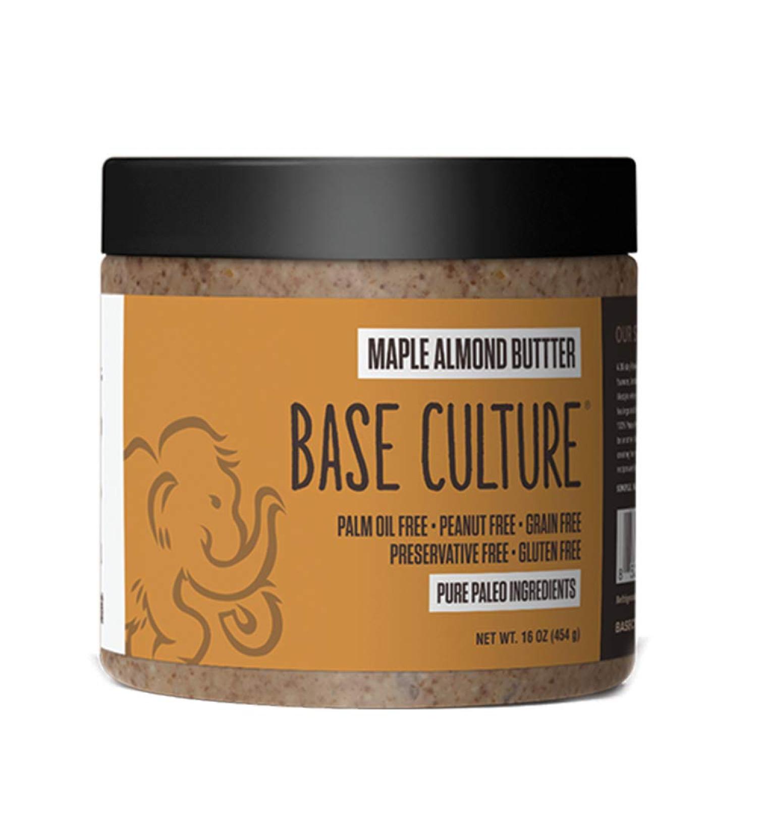Base Culture Maple Almond Butter - 100% Paleo, Gluten Free, No Added Sugar | 16oz - Buy Online on SooperMarket.com