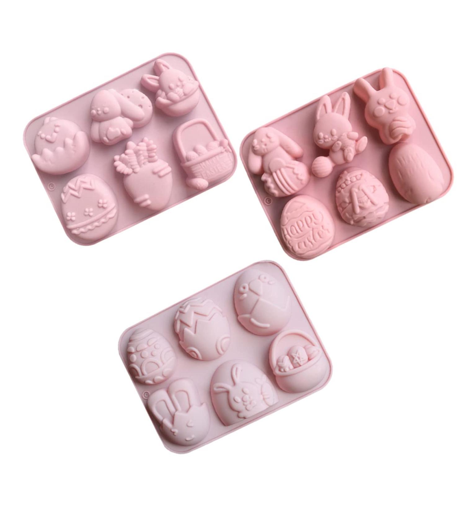 Alipis 3pcs Easter Cake Mold Easter Molds Easter Bunny Cake Pans for Baking Chocolate Mold Silicone Bunny Mold Easter Ice Baking Tools Silicone Cake Mold Silica Gel Biscuit Ornaments - Buy Online on SooperMarket.com