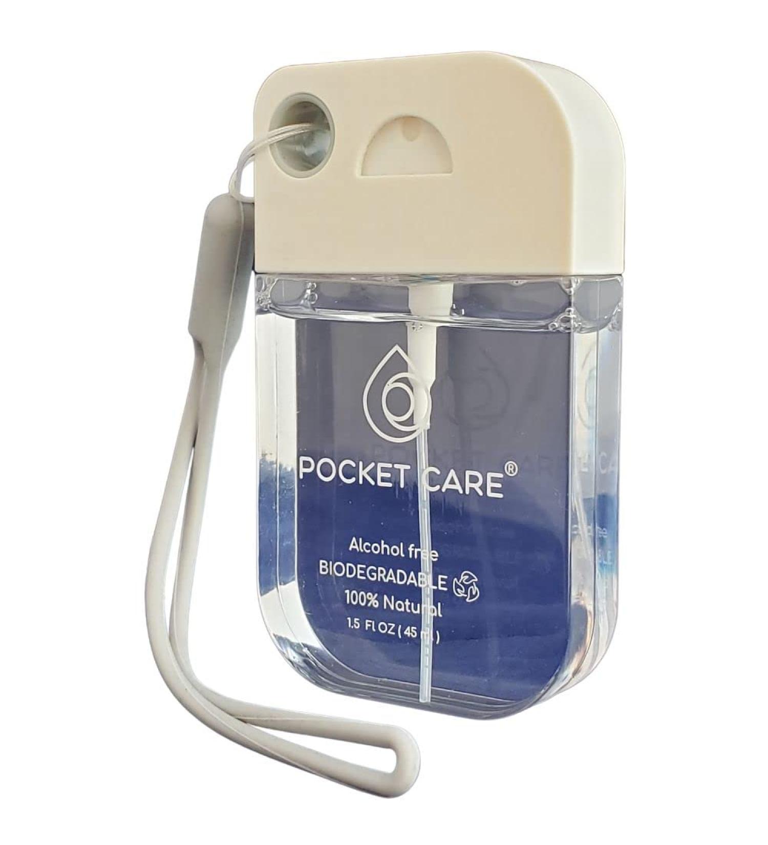 Pocket Care Organic Hand Sanitizer Spray 45ml - Travel Size Unscented | 100% Natural & Organic Hand Spray | Travel Essential - Buy Online on SooperMarket.com