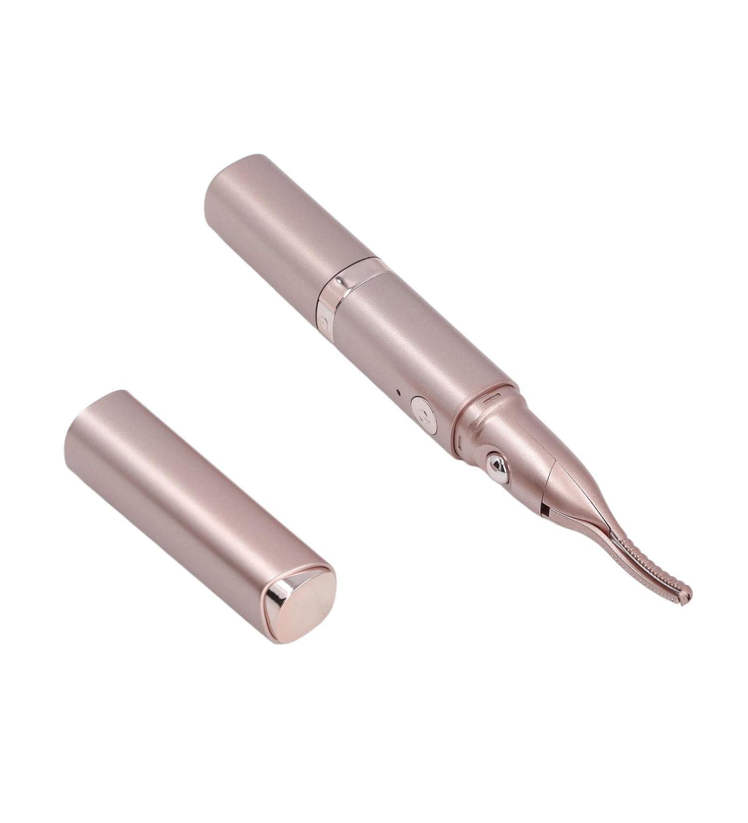 Heated Eyelash Curler 2 in 1 Portable Electric Eyelash Curler USB Rechargeable Electric Eyebrow Trimmer Long Lasting Styling Heated Lash Curler Eye Lashes Tool for Women - Buy Online on SooperMarket.com