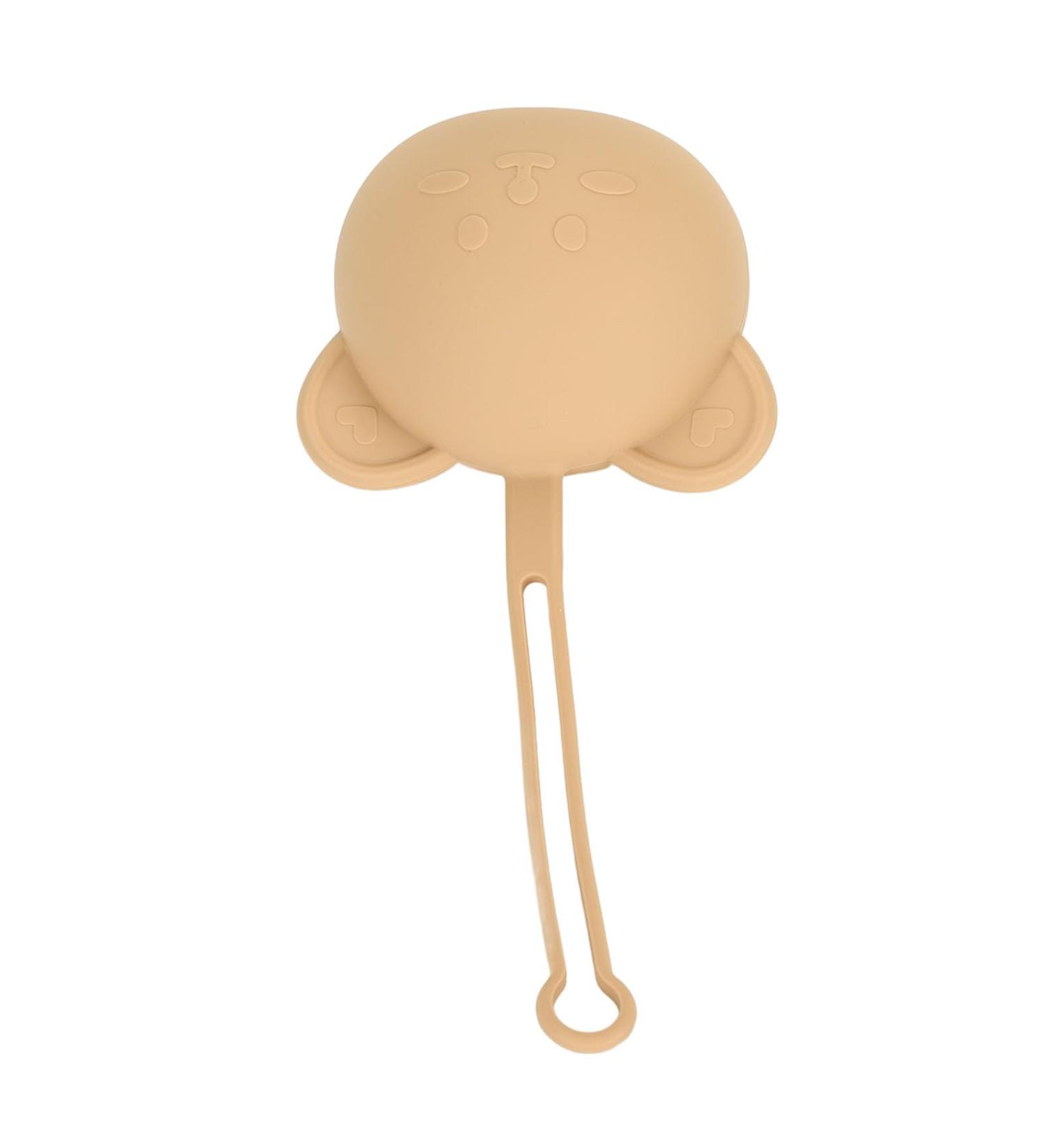 Silicone Pacifier Holder Case | Portable Pacifier Case with Strap | Keeps Pacifier Clean - Coffee Color - Buy Online on SooperMarket.com