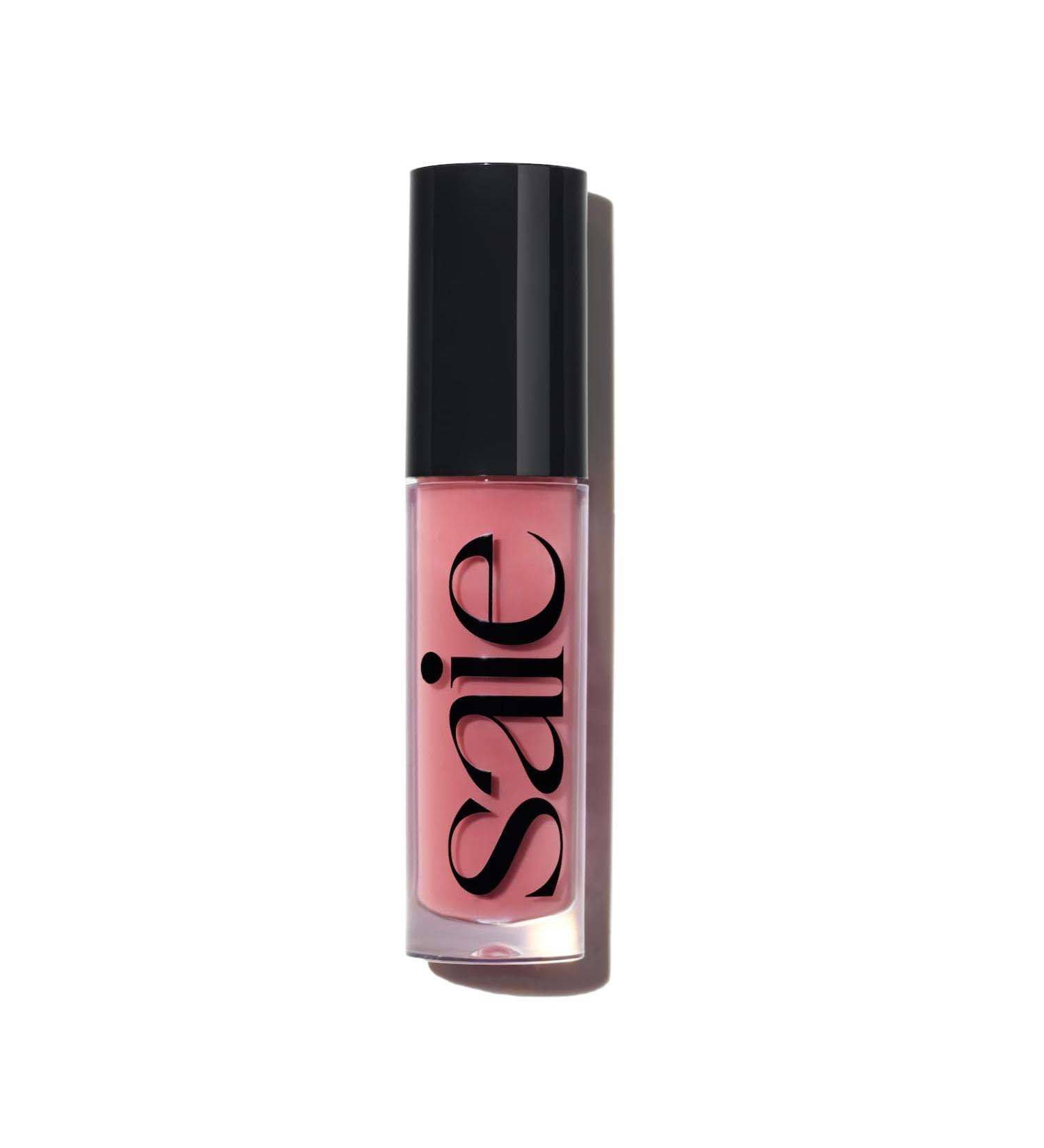 Buy Saie Glossybounce High-Shine Hydrating Lip Gloss Oil - Sheer Tinted Lip Oil with Hyaluronic Acid & Jojoba Oil for Moisture - International Shipping - Buy Online on SooperMarket.com