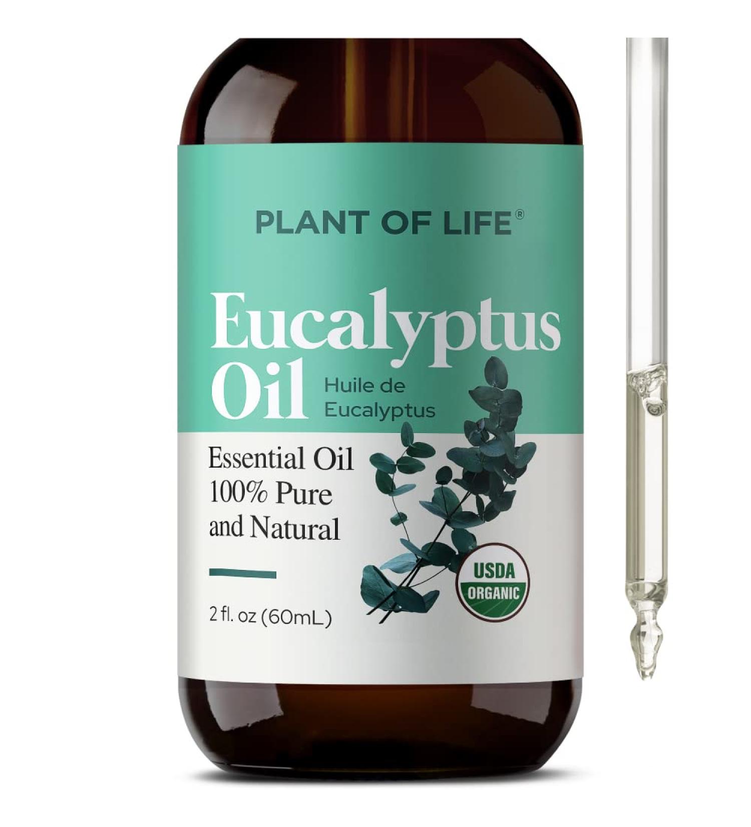 Plant of Life Essential Oil - 100% Pure and Natural - Therapeutic Grade Essential Oil with Dropper (Eucalyptus 2 oz (60mL)) - Buy Online on SooperMarket.com