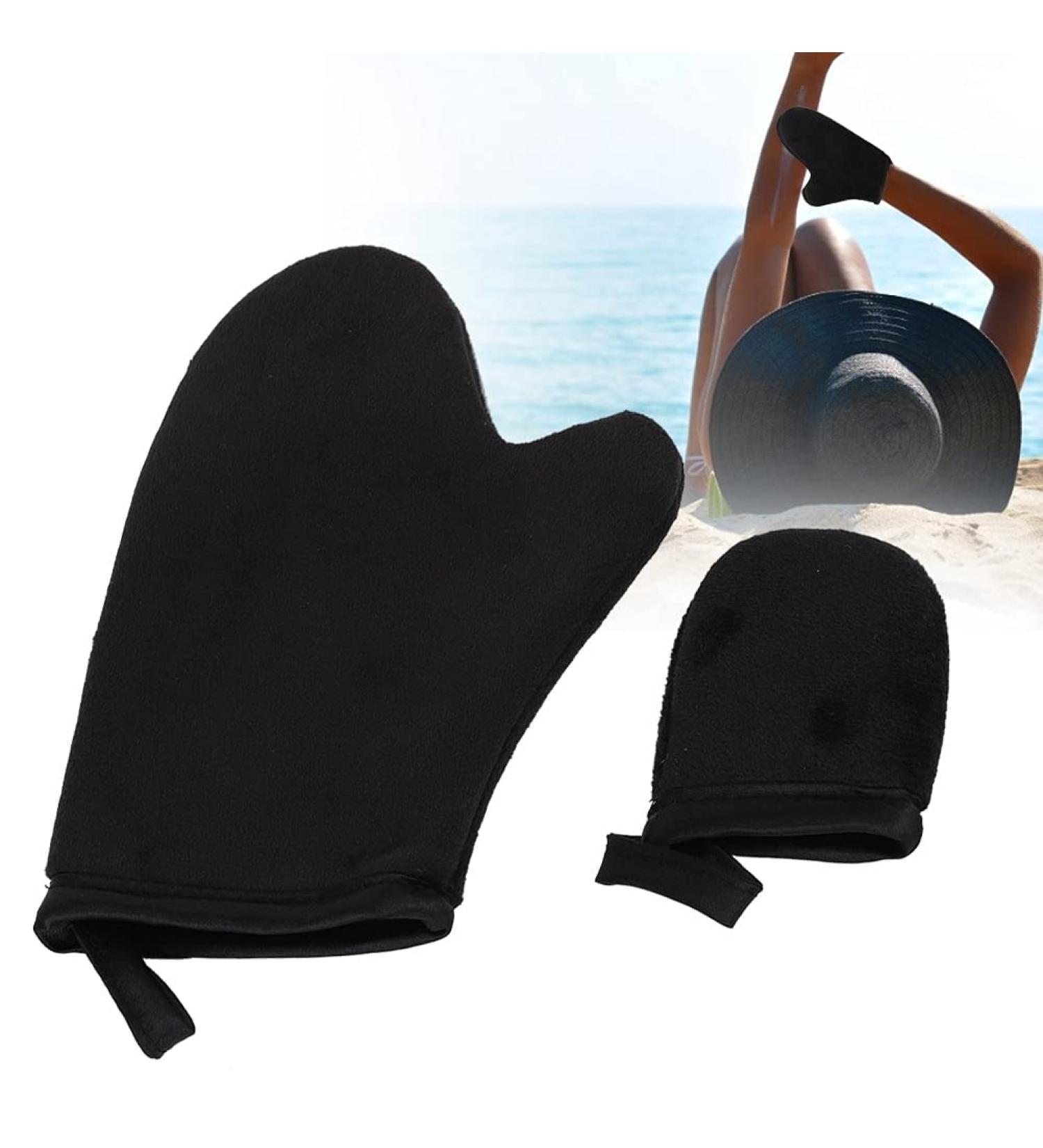 Tanningfor Totally Even Self Tanning Lotion Apply Solid & Comfortable Double Sided Design Thumb Area for Slip Protection Suitable and Other Lotions (Black) - Buy Online on SooperMarket.com