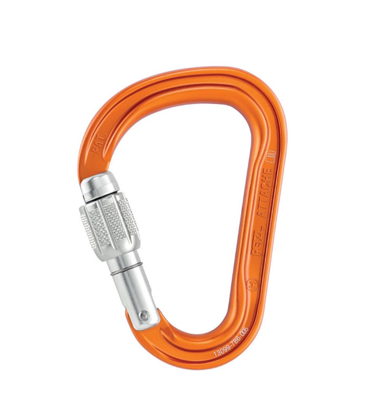 Petzl, Attache Carabiner SCREW-LOCK Orange