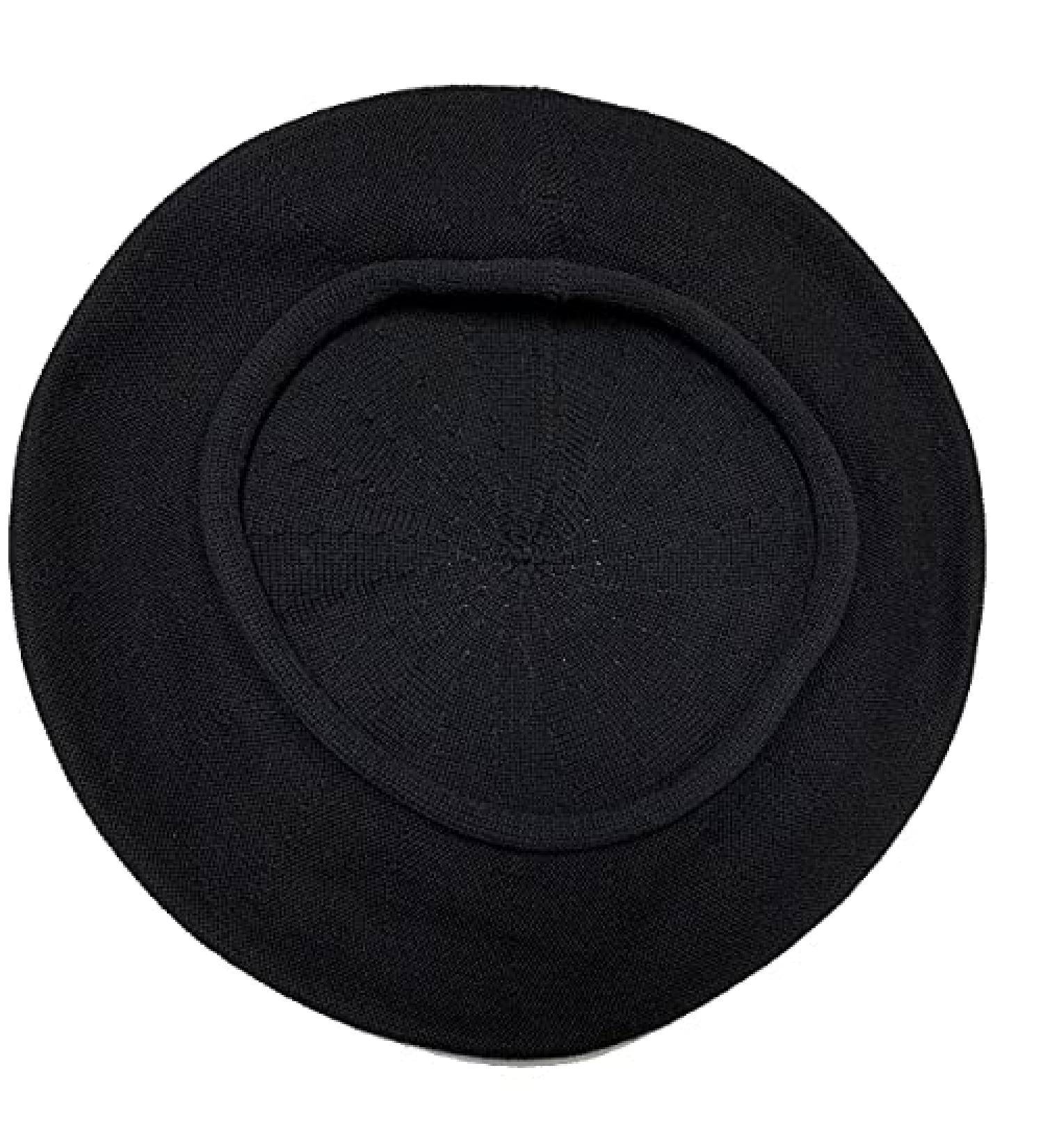 Parkhurst of Canada 11-1/2 Inch Cotton Knit Beret Black