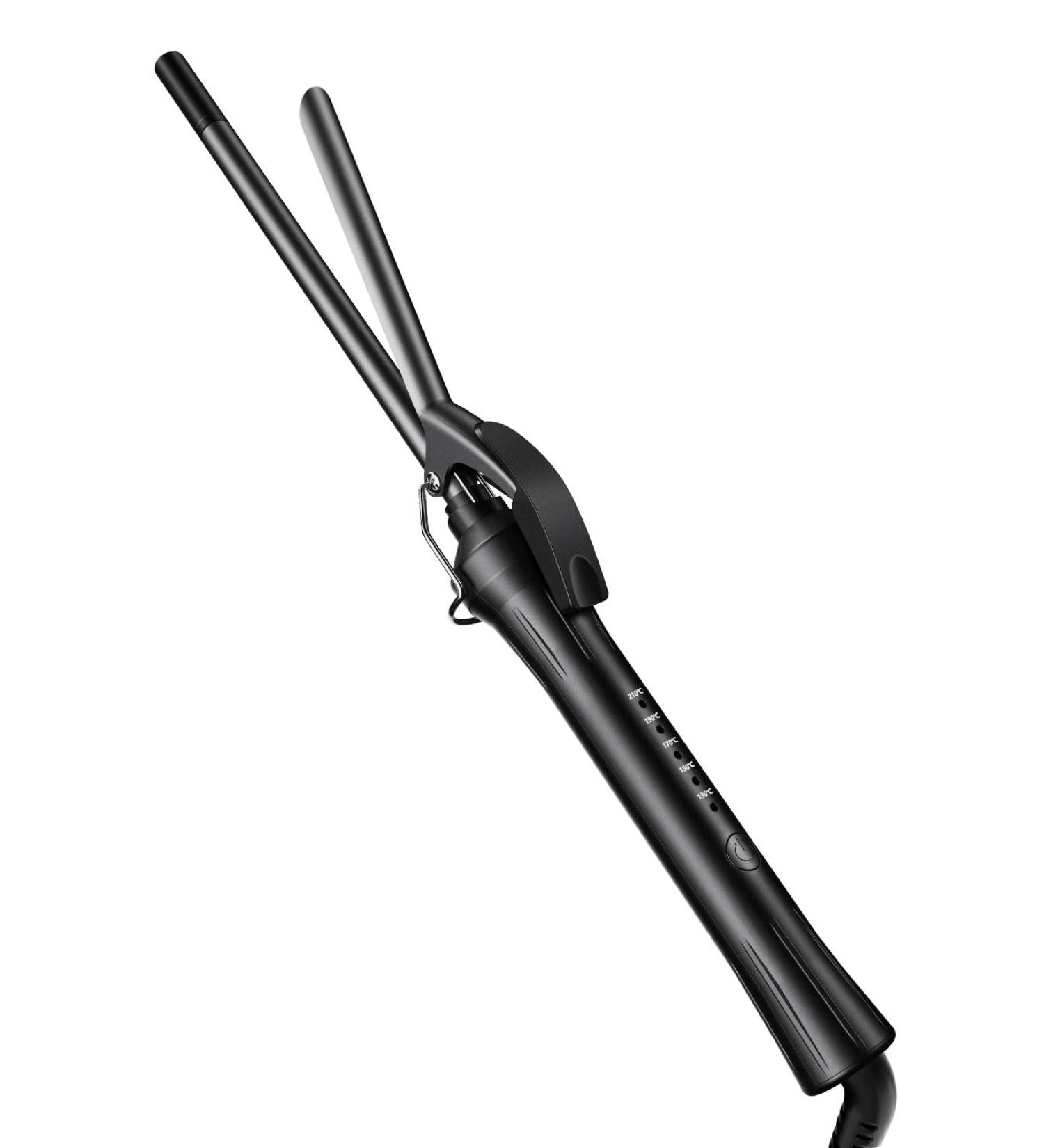 Buy DSHOW 9mm Tourmaline Ceramic Barrel Curling Iron | Small Barrel Curling Wand for Short & Long Hair - Black - Buy Online on SooperMarket.com