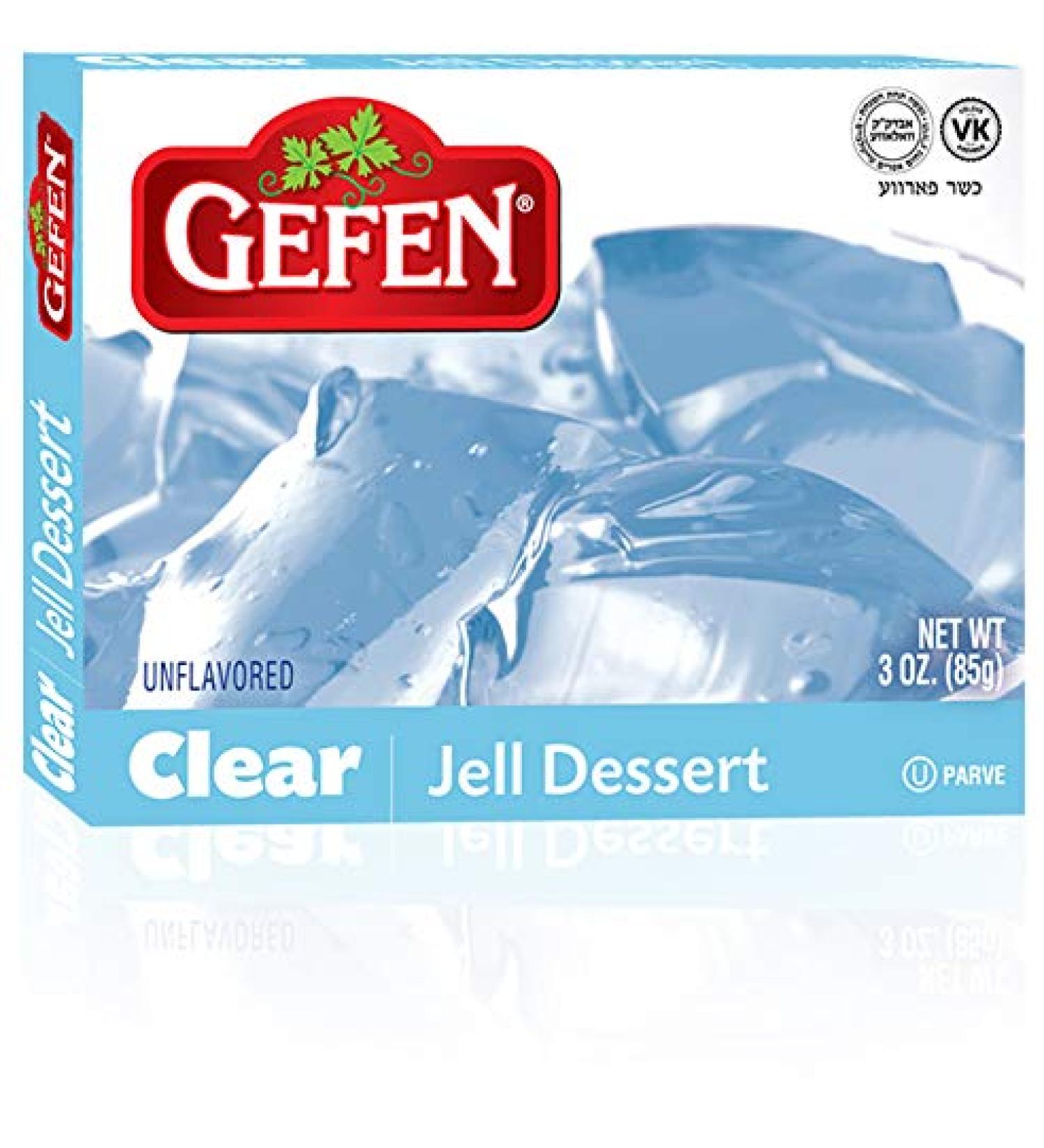 Gefen Clear Unflavored Jello 3oz - Gelatin Dessert Mix for Baking and Cooking - Buy Online on SooperMarket.com