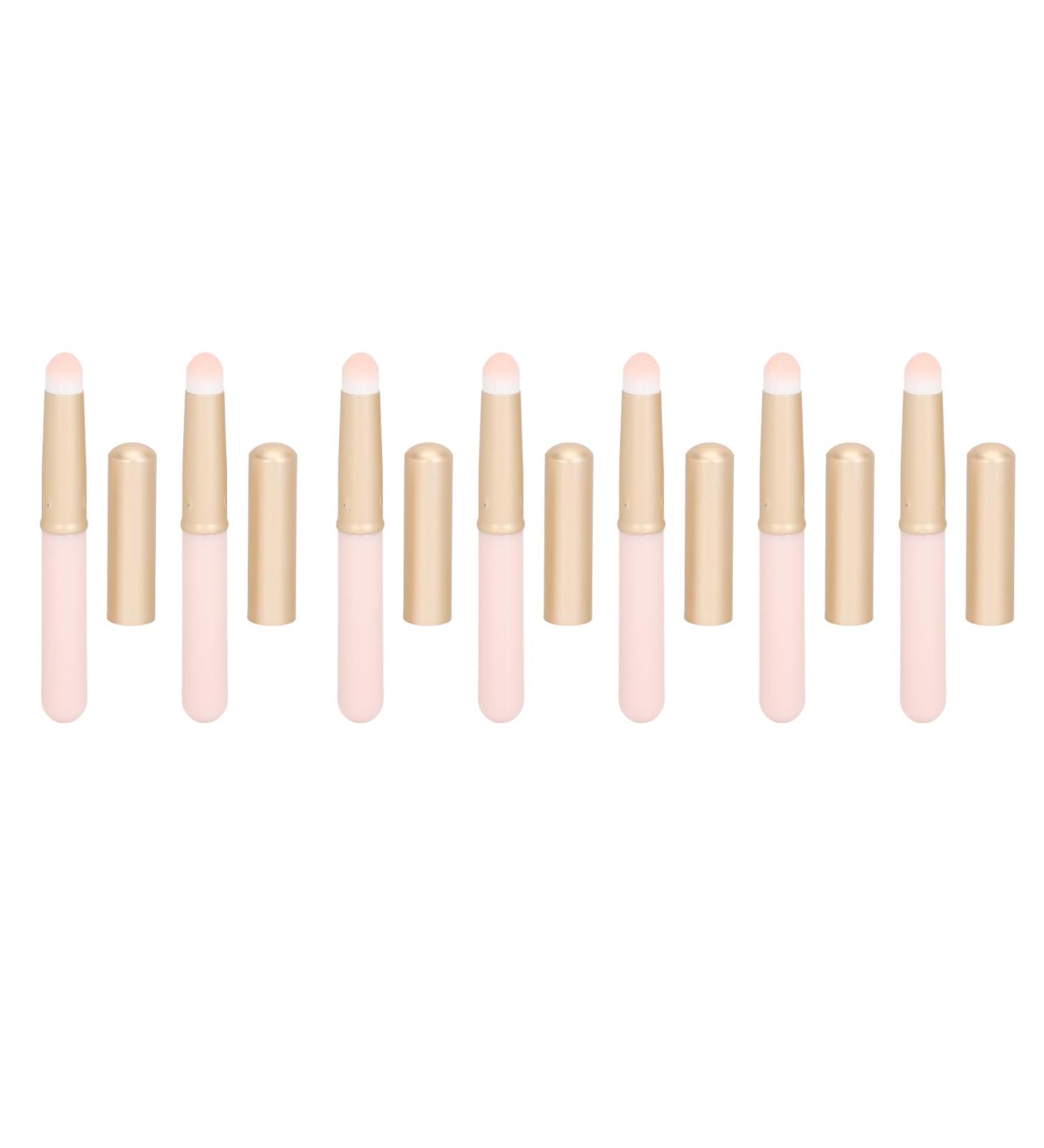 Lip Brushes Set for Precise Application 8 in 1 Portable Round Head Lip Smudge Brush Loose Powder Brush for Makeup Artists and Beauty Enthusiasts - Buy Online on SooperMarket.com