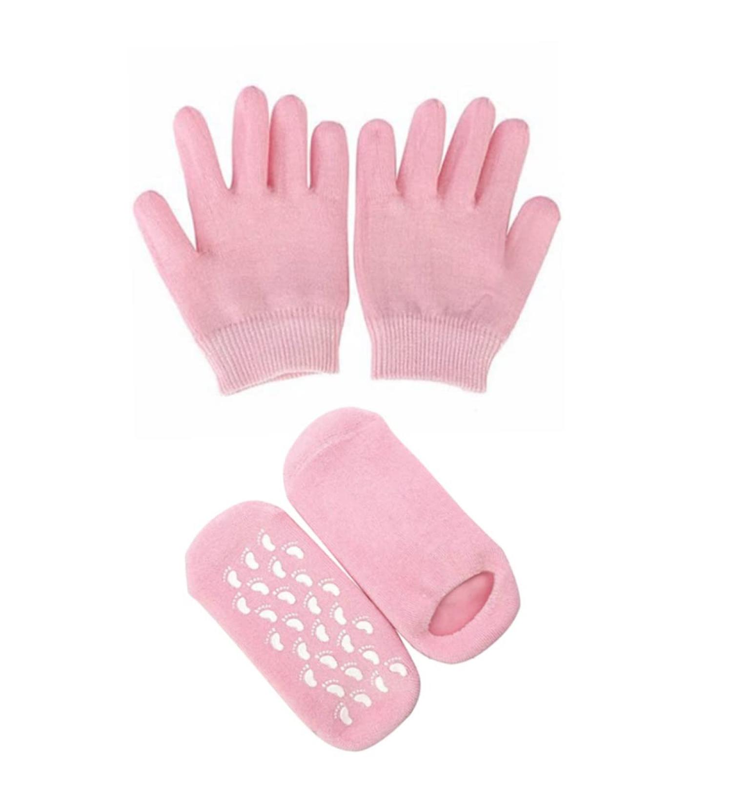 Moisturizing Gel Glove Sock Essential Oil Spa Glove Sock for Hand Feet Dry Skin Care 2Pairs Spa Gloves And Socks - Buy Online on SooperMarket.com