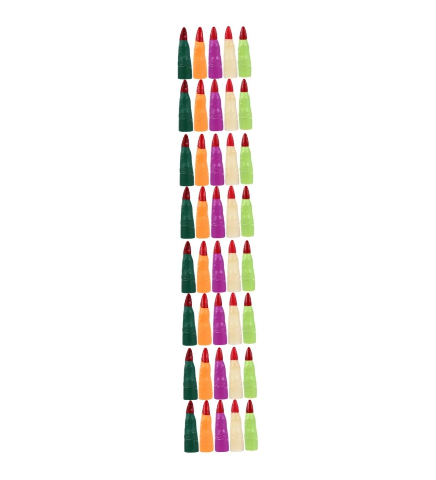 FRCOLOR 40 Pcs Fake Finger Cot Halloween Finger Cover Halloween Cosplay Fingers Realistic Witch Finger Halloween Finger Claws Cosplay Costumes Zombie Nails Cover Mars Plastic Make up - Buy Online on SooperMarket.com