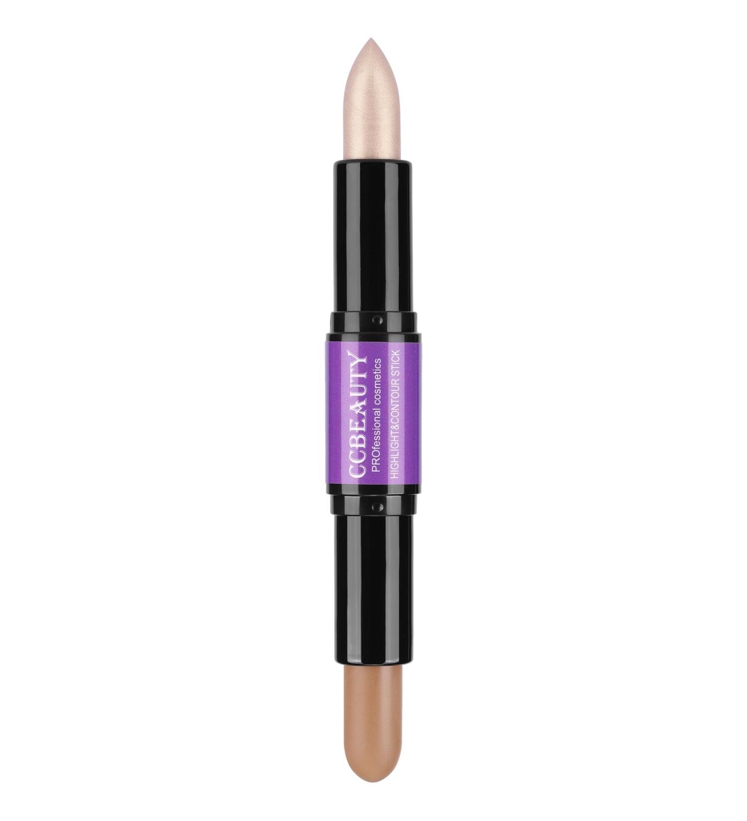 CCbeauty Cream Highlight and Contour Stick Shimmer Highlighter - Blonde/Mocha CC06 - Buy Online on SooperMarket.com