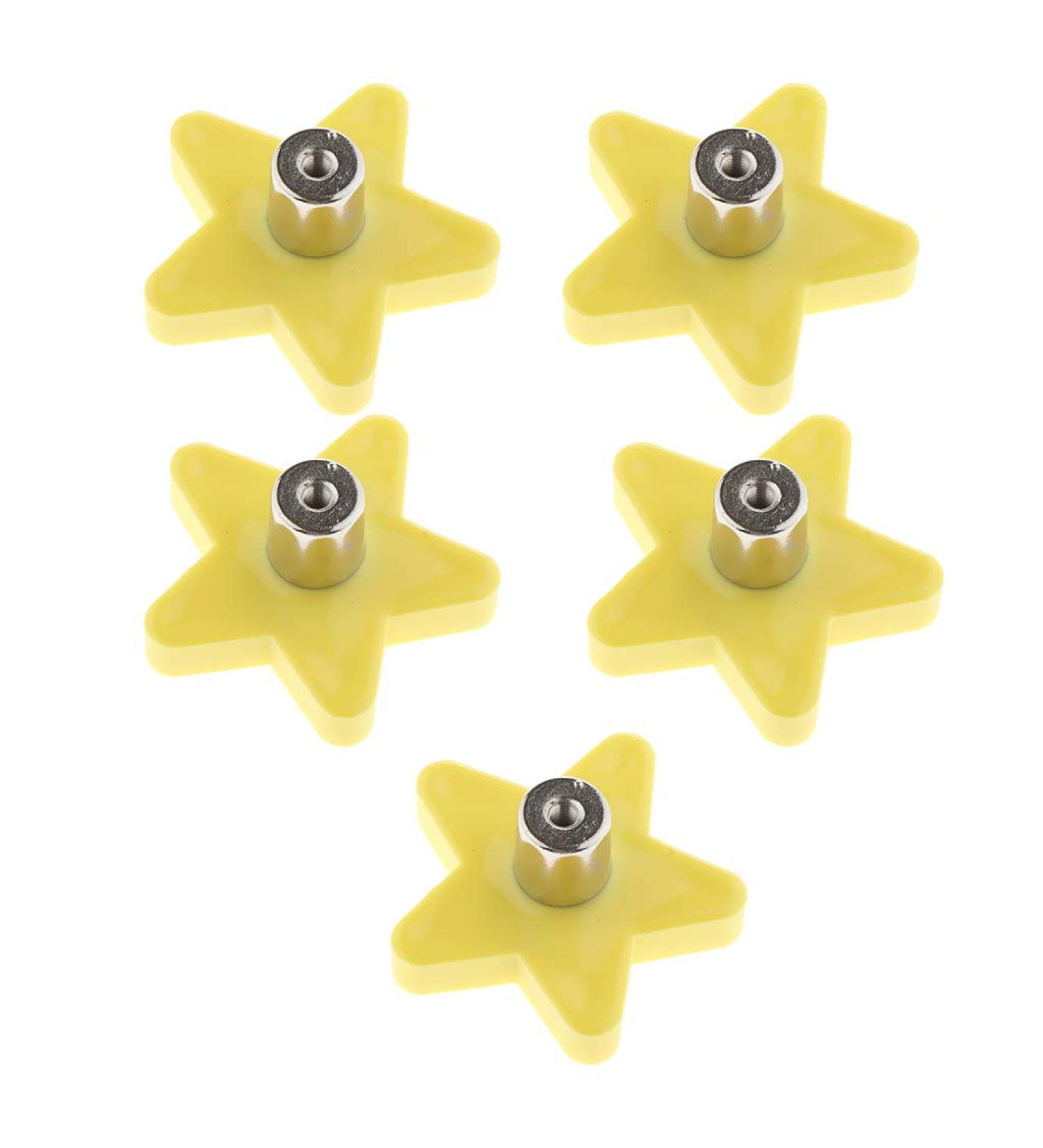 B Blesiya Cute Silicone Cabinet Knobs Handle Lovely Drawer Pull for Children Rooms Dresser Cupboard Yellow Star_S - Buy Online on SooperMarket.com