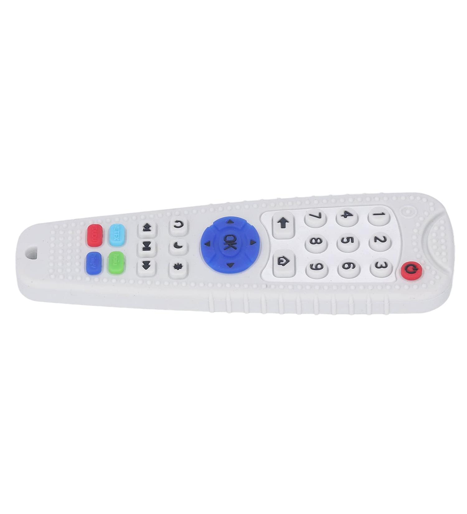 Silicone Baby Teething Toy - Beige Remote Control Teether with Bright Colors for Daily Use - Buy Online on SooperMarket.com