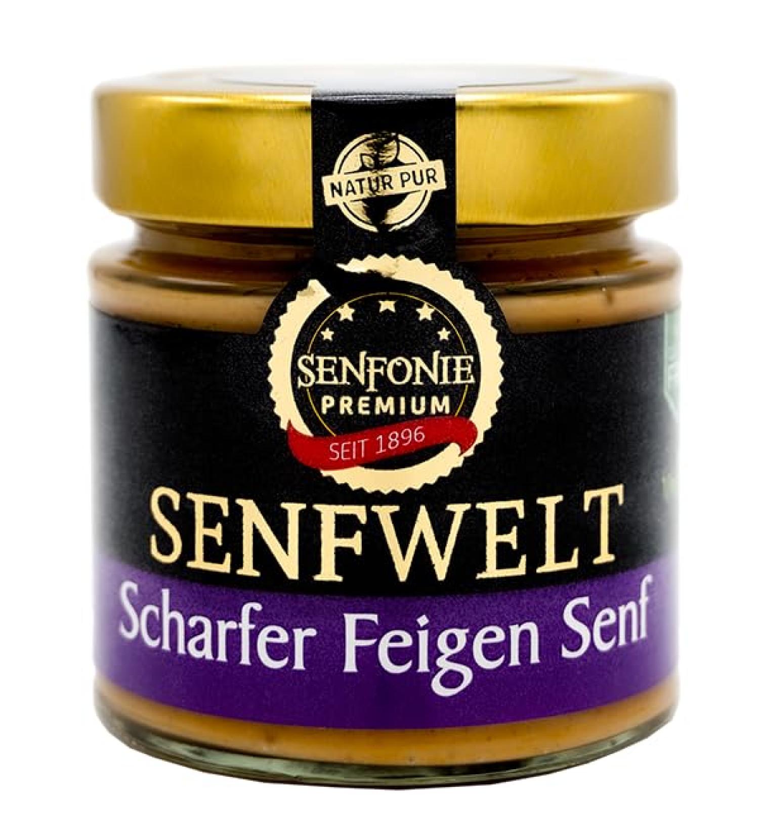 Altenburger Original Senfonie Hot Fig Mustard 180 ml - Premium Mustard with Fig Fruit Spread for Gourmet Flavors - Buy Online on SooperMarket.com