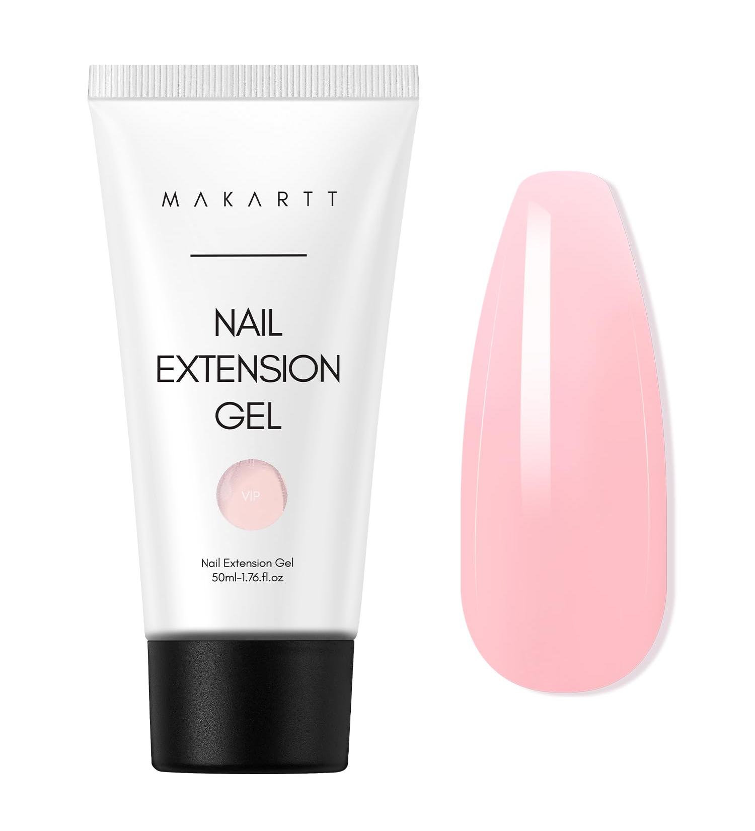 Makartt 50ML Poly Nail Gel Builder Extension Gel - White Pink Nude Clear Rosy Gel for DIY Salon Design - Quality-VIP - Buy Online on SooperMarket.com