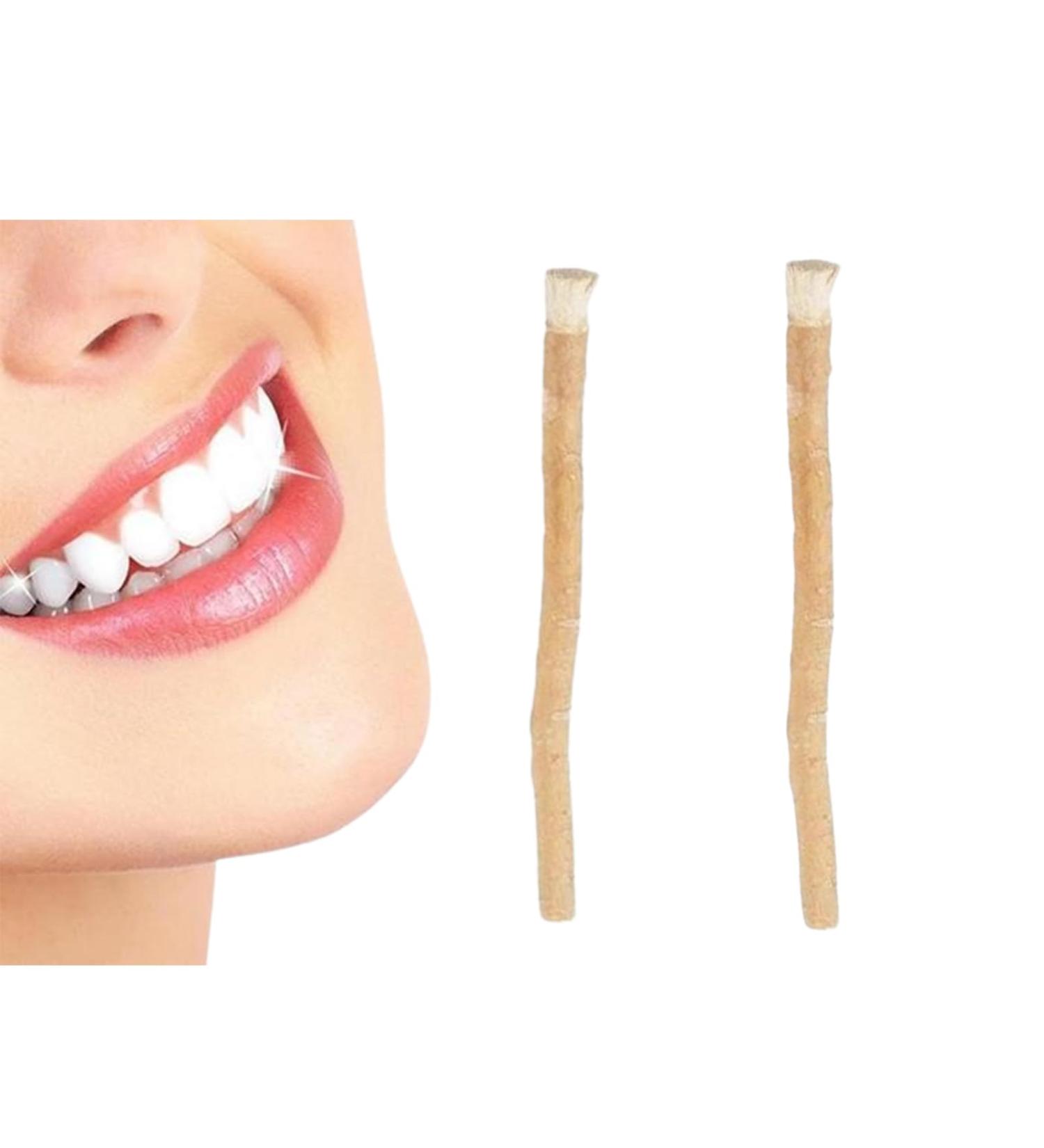 Dranng Stick | Natural Tooth Cleaning Toothbrushes for Humans Effective Traditional Stick from Middle East for Tooth Stain Removal Fresher Breath Healthy Teeth 2 Pcs - Buy Online on SooperMarket.com