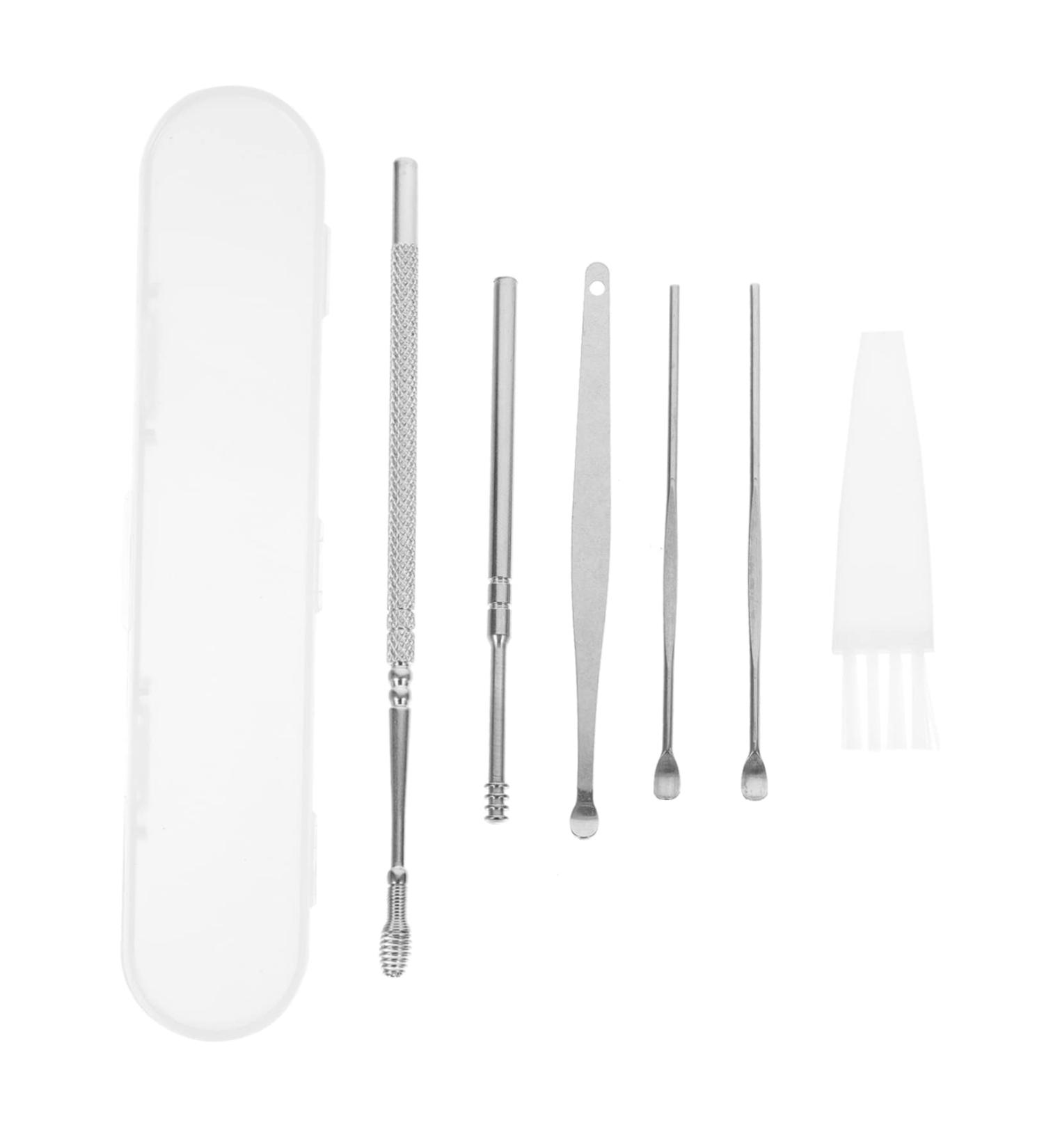 Lurrose 4 Sets Ear Pick Tool - Stainless Steel Ear Wax Removal Kit for Adults and Children - Buy Online on SooperMarket.com