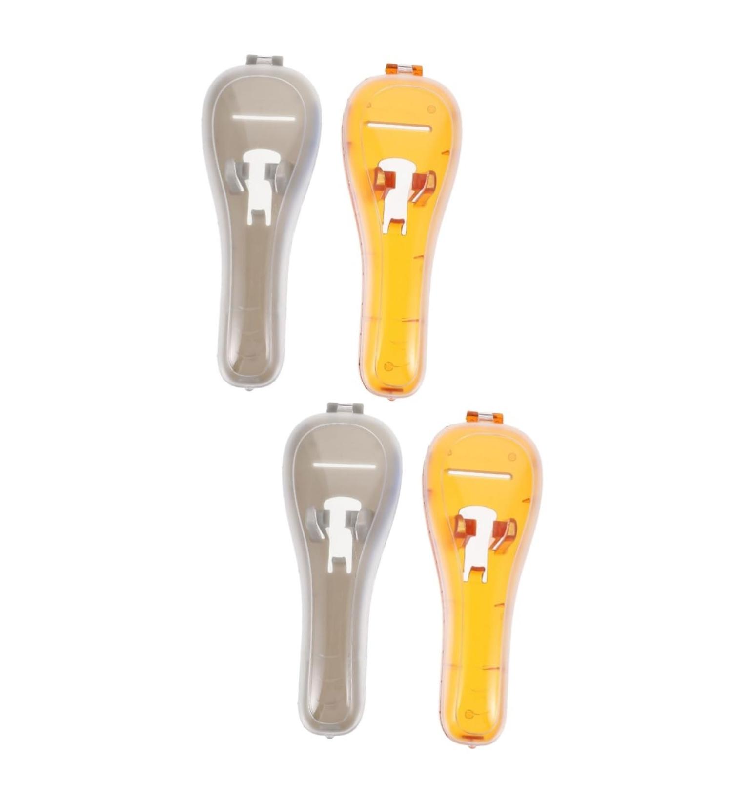 Housoutil 4-Piece Razor Storage Box & Travel Case | Portable Protective Bag for Manual Razors | Orange | International Shipping Available - Buy Online on SooperMarket.com
