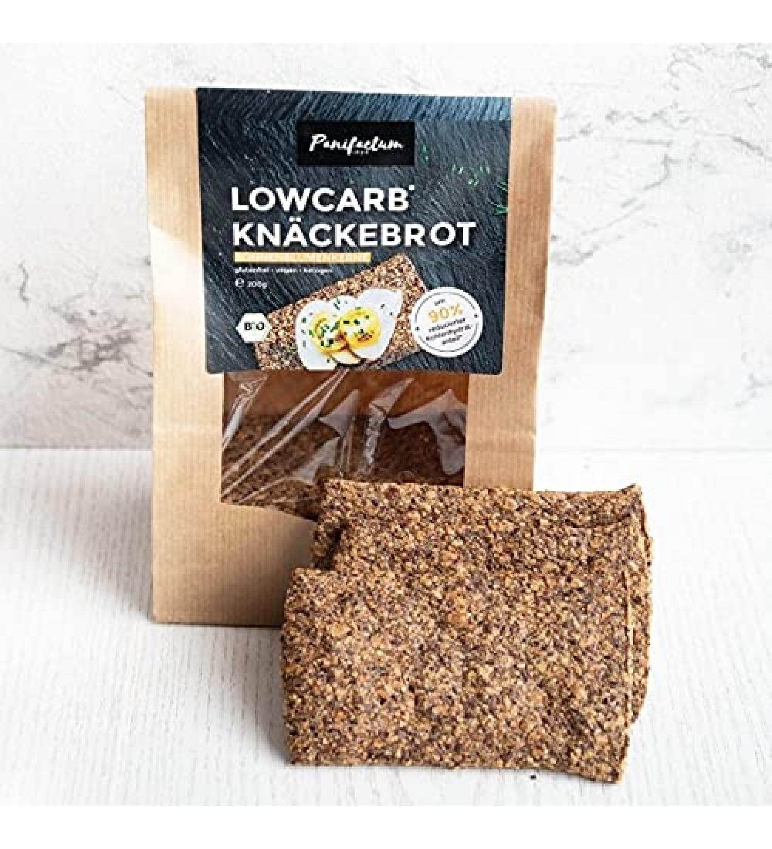 Low Carb Organic Crispbread with Sunflower Seeds - Healthy Snack for Your Diet - Buy Online on SooperMarket.com