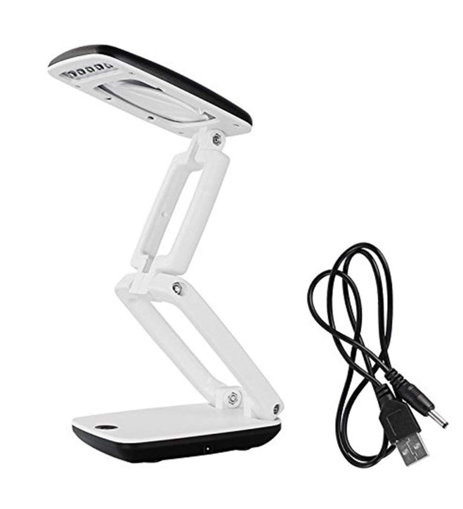 yuoseg Lighted Desk Magnifying Glass Lamp with Light on Stand Led Portable Pocket Magnifier Visor Folding 3X for Reading Hobby - Buy Online on SooperMarket.com