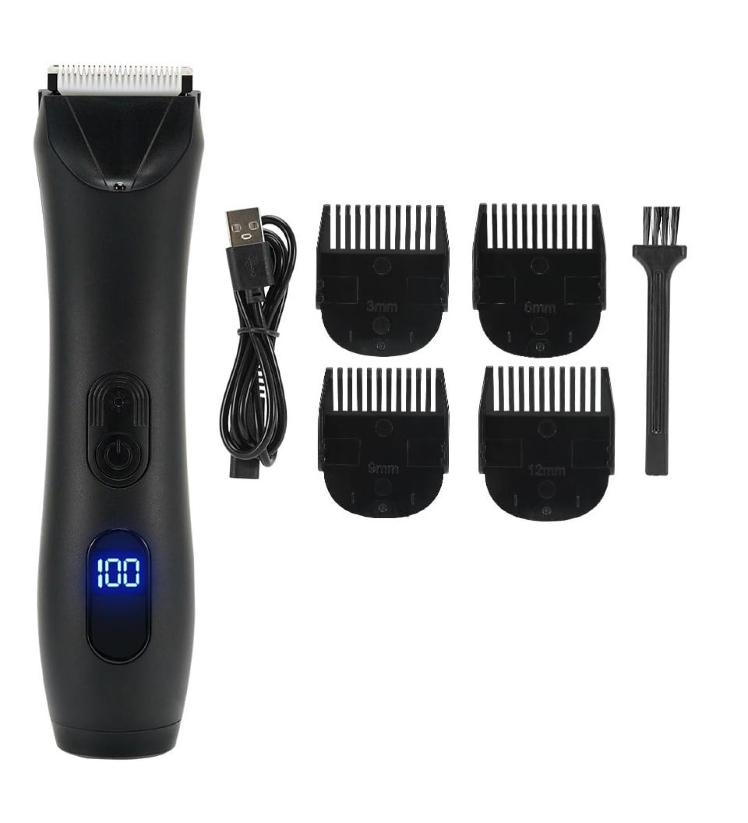 MAYiT Hair Clippers for Men - Waterproof Body Trimmer & Shaver with Replaceable Ceramic Blade | Groin & Ball Groomer - Buy Online on SooperMarket.com