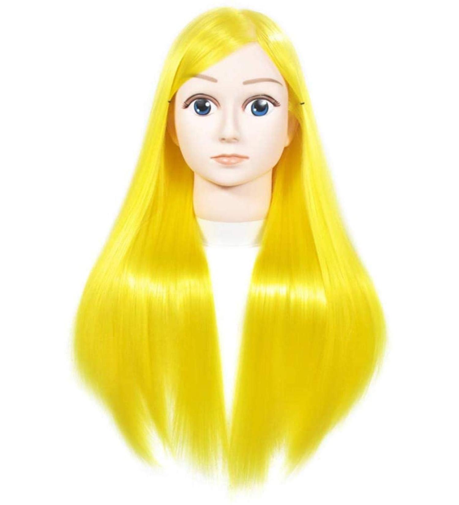Adjustable Tailor Puppet Head for Hair Styling - High Temp Silk Model for Training & Teaching - Buy Online on SooperMarket.com
