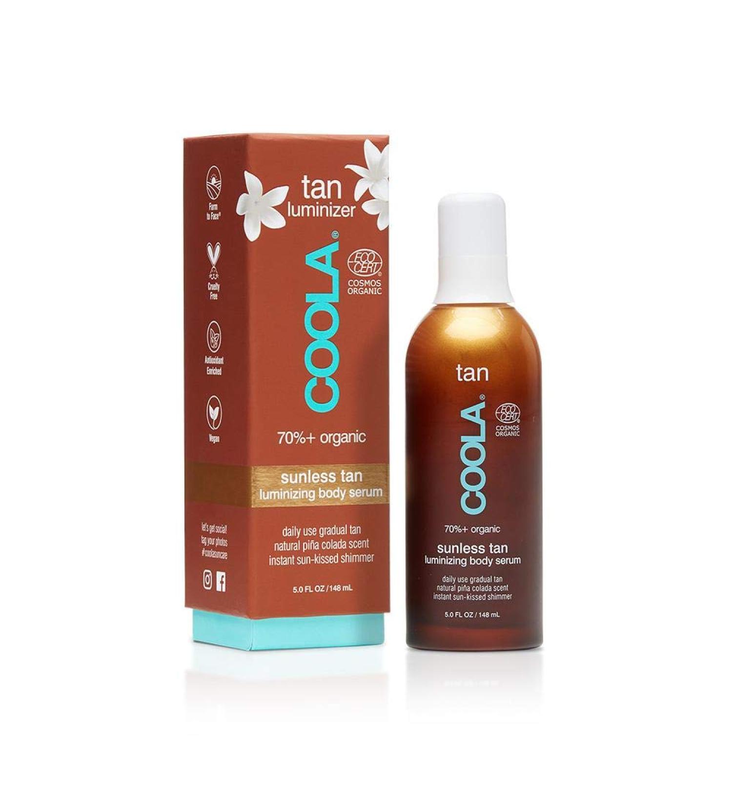 Coola Organic Sunless Self Tanner Body Serum - Anti-Aging Vegan Skincare, Pi a Colada, 5 Fl Oz - Buy Online on SooperMarket.com