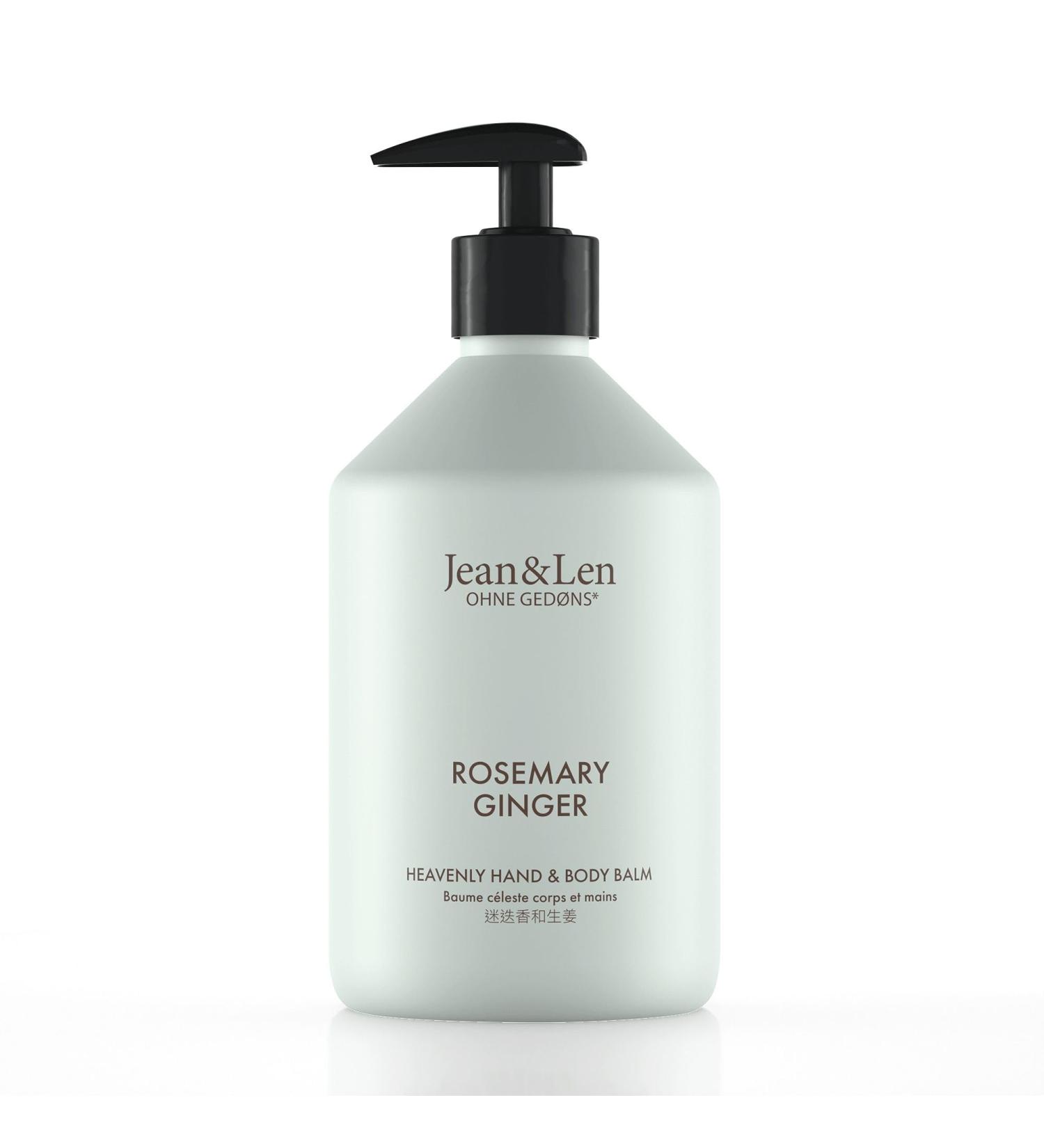 Jean & Len Heavenly Hand & Body Balm - Rosemary & Ginger - Organic Argan Oil & Shea Butter - Paraben & Silicone Free - 500ml - Buy Online on SooperMarket.com