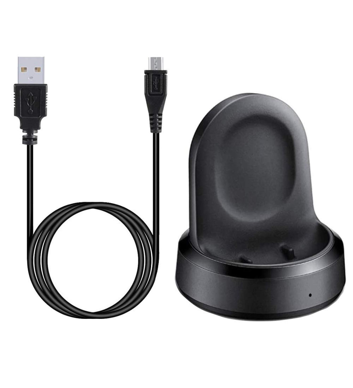 Samsung Galaxy Watch Charger | Replacement Charging Dock for SM-R800/R810/R815 | Black Cradle for 42mm/46mm Smart Watch - Buy Online on SooperMarket.com