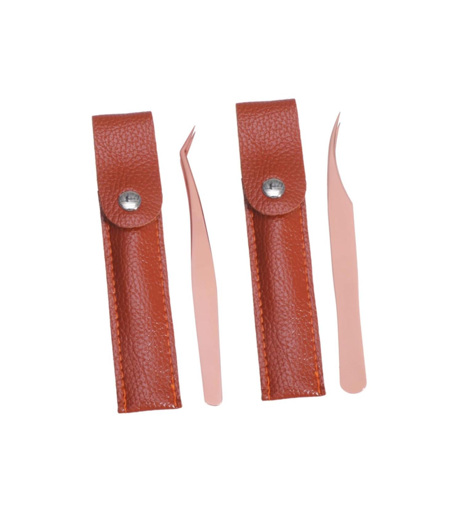 NOLITOY 4pcs Eyelash Extension Tweezers Set - Stainless Steel Lash & Fake Eyelashes Tweezers - Angled & Volume Makeup Tools - Beauty Care Essentials for Flawless Extensions - Buy Online on SooperMarket.com