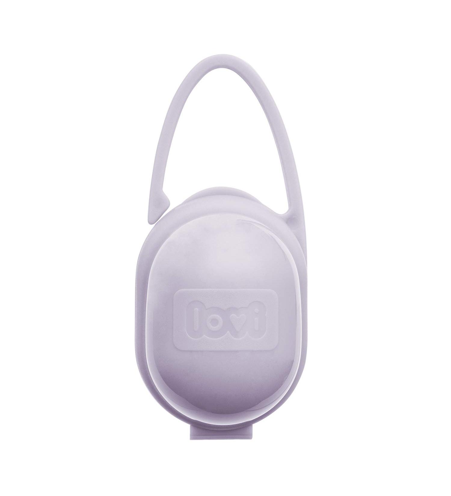 LOVI Pacifier Holder Rose | BPA-Free | Universal & Easy to Wash | 0 Months+ | Two Practical Handles | Pink - Buy Online on SooperMarket.com