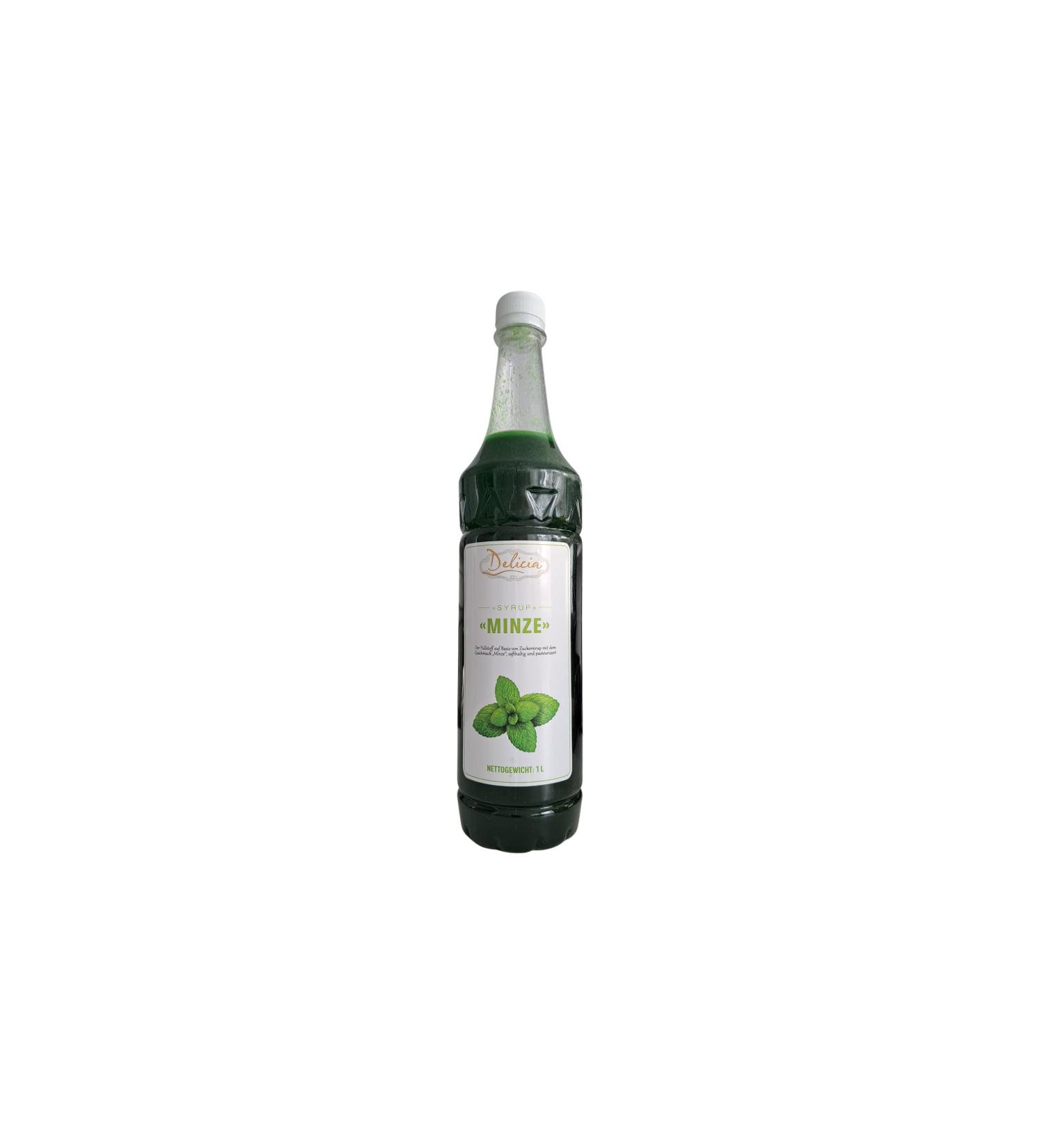 "Mint" desserts syrup |Seductive Delicia syrup in a 1l bottle |Sweet agents can be used in versatile - they develop their creativity