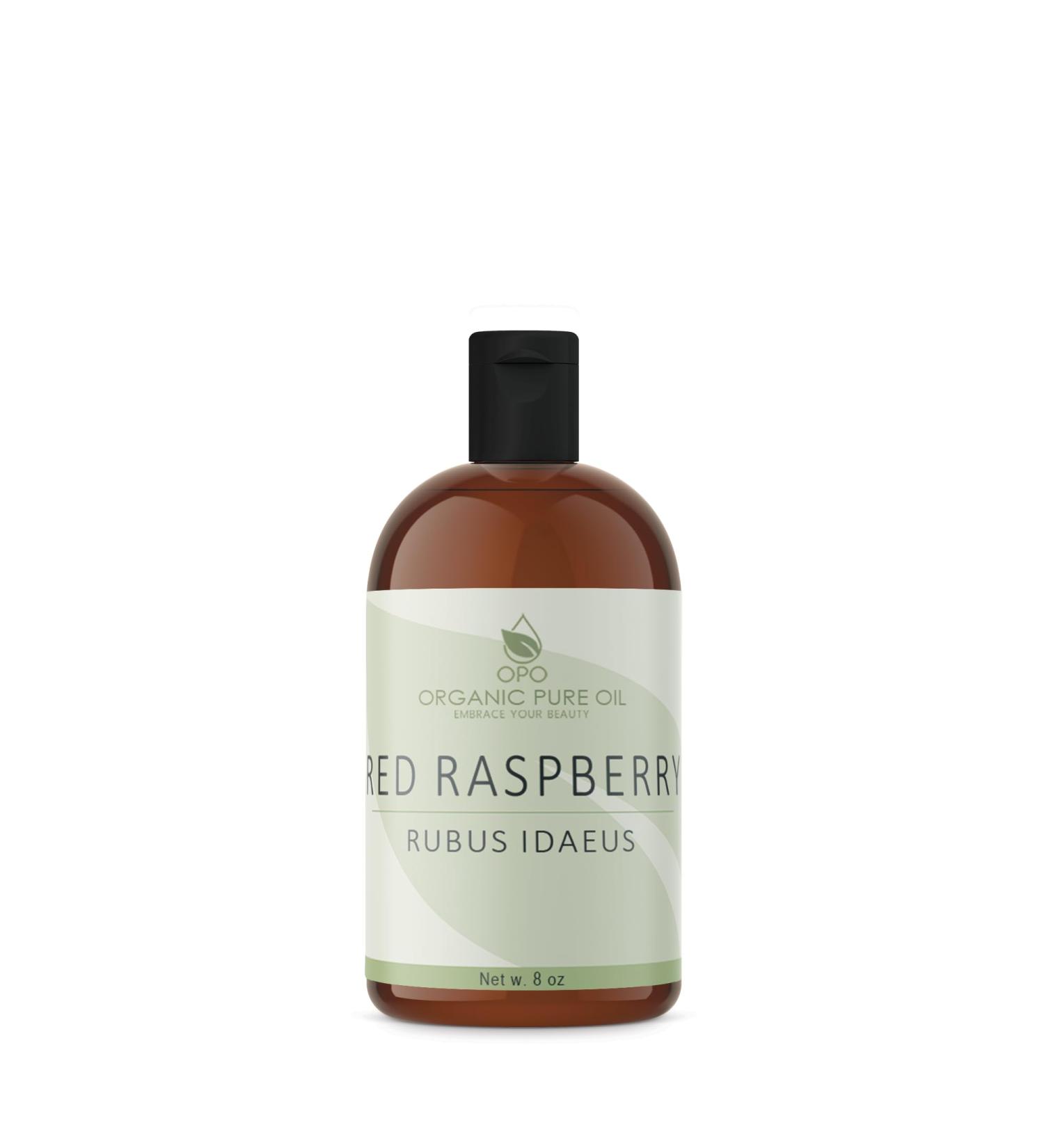Organic Red Raspberry Seed Oil - 100% Pure & Cold Pressed | 8 OZ Premium Quality for Face Hair Skin & Body | Extra Virgin Unrefined - Buy Online on SooperMarket.com